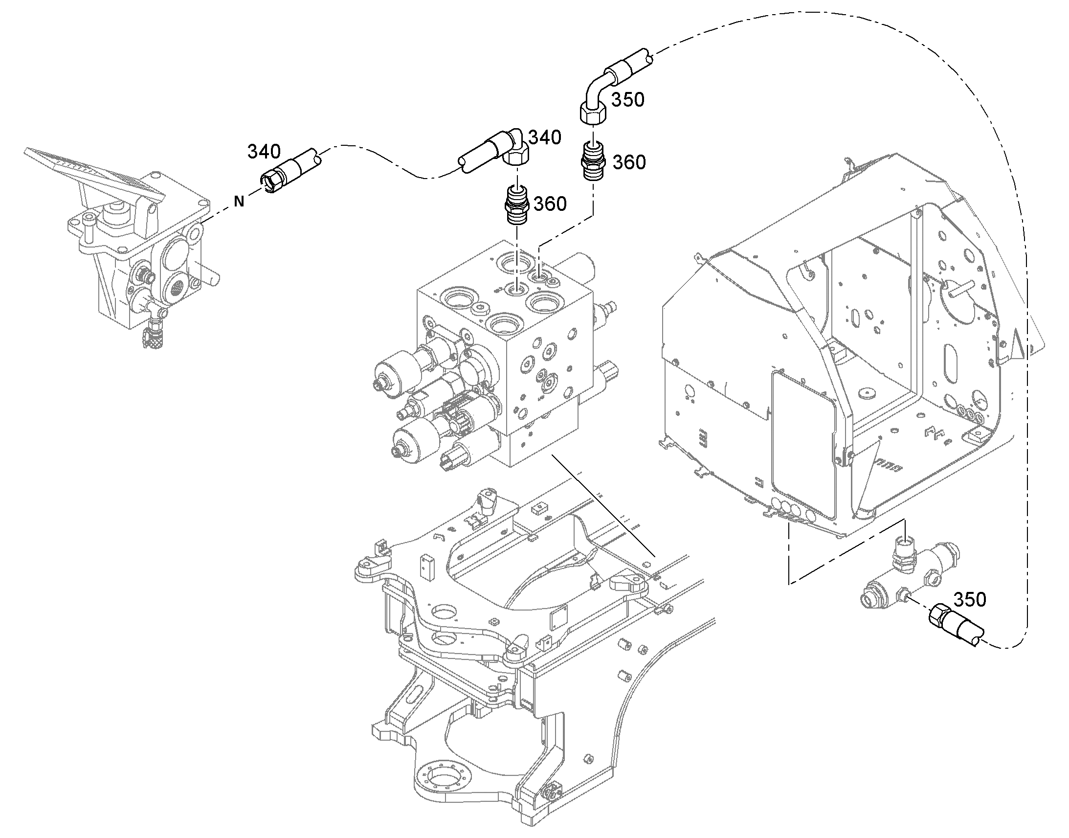 ШЛАНГ 8X550 10018580 LIEBHERR