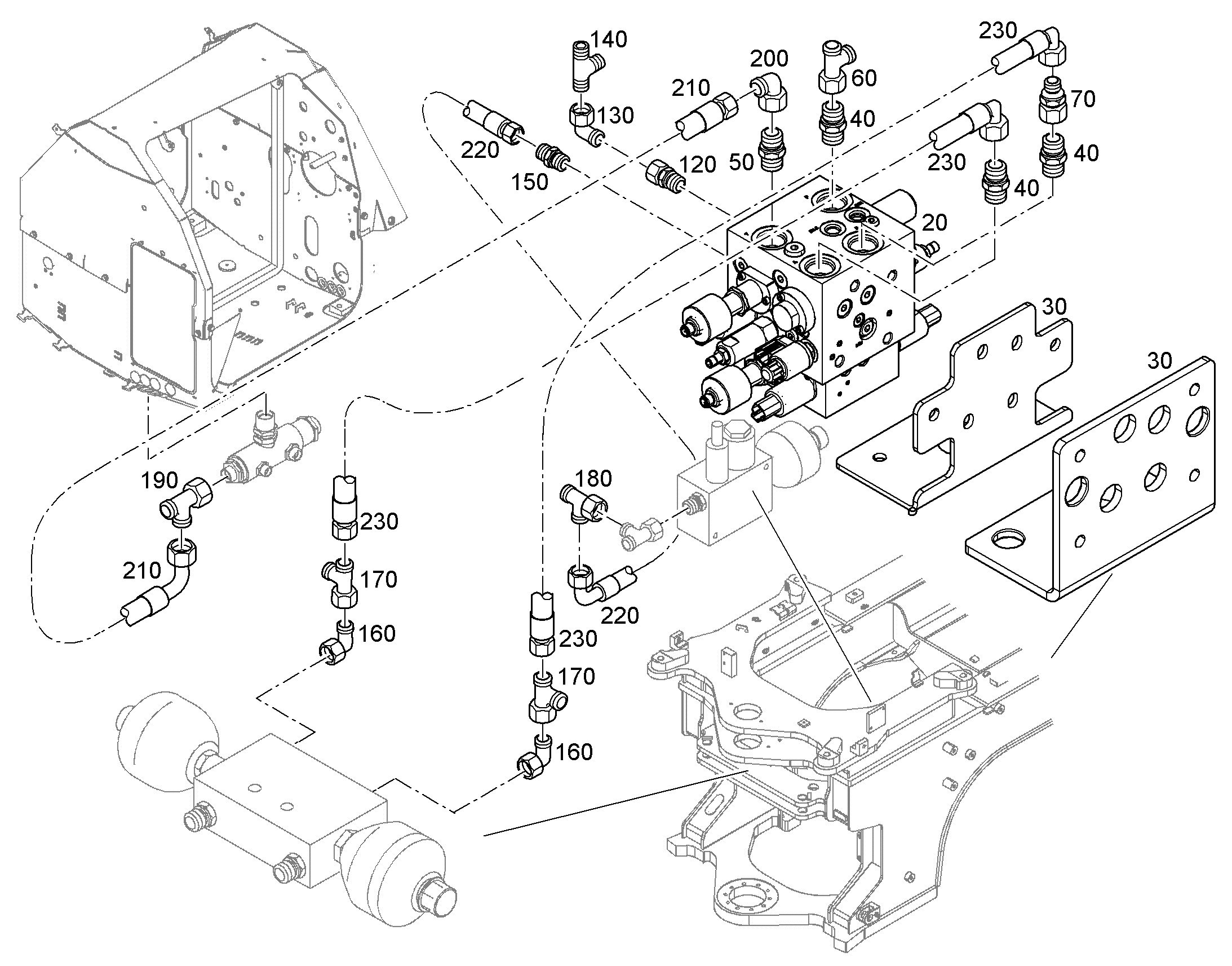 ШЛАНГ 8X1150 10488673 LIEBHERR
