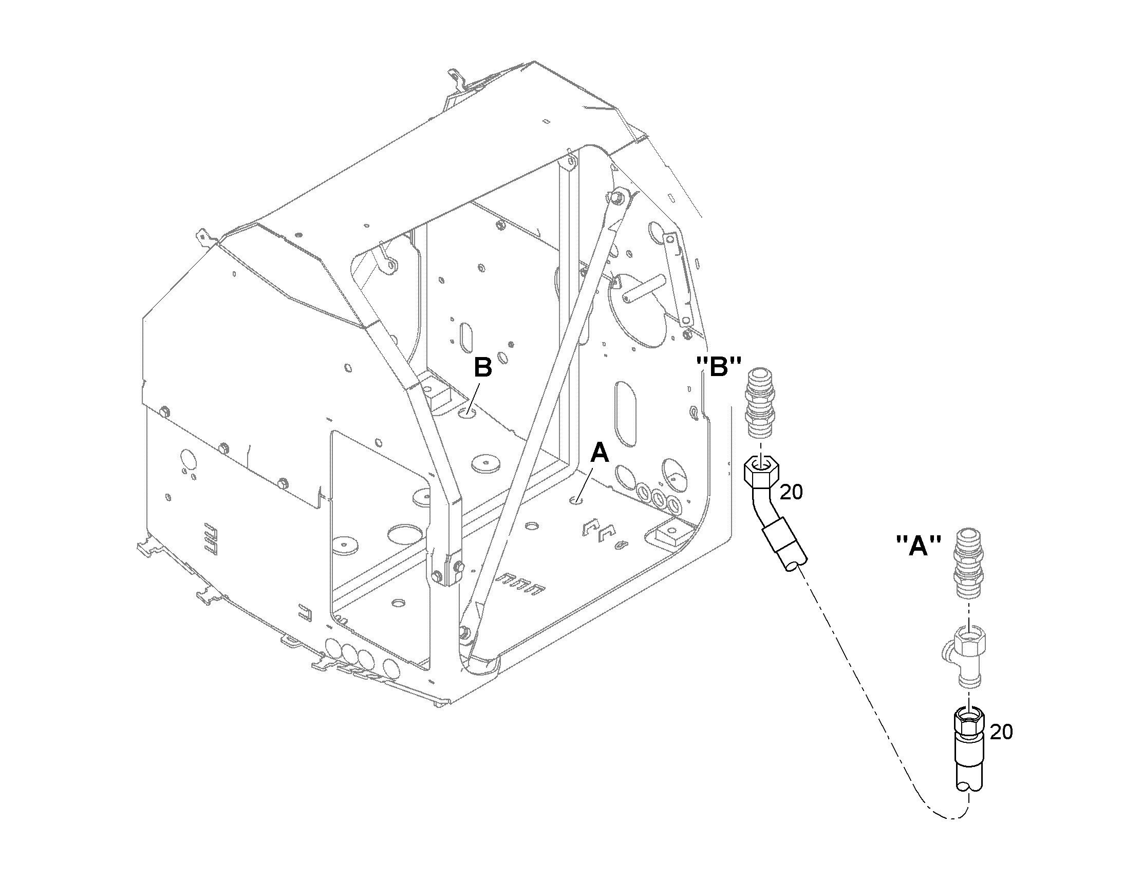 ШЛАНГ 25X800 10000954 LIEBHERR