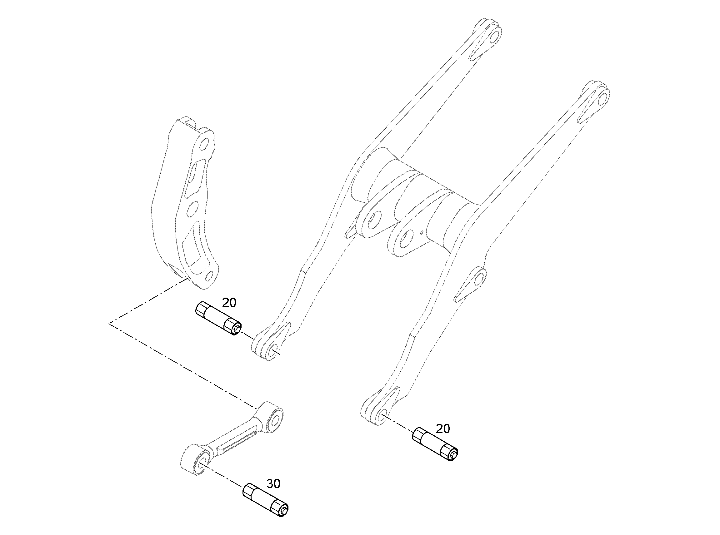 БОЛТ РАСШИРИТЕЛЯ 80X256,8X180 11838074 LIEBHERR