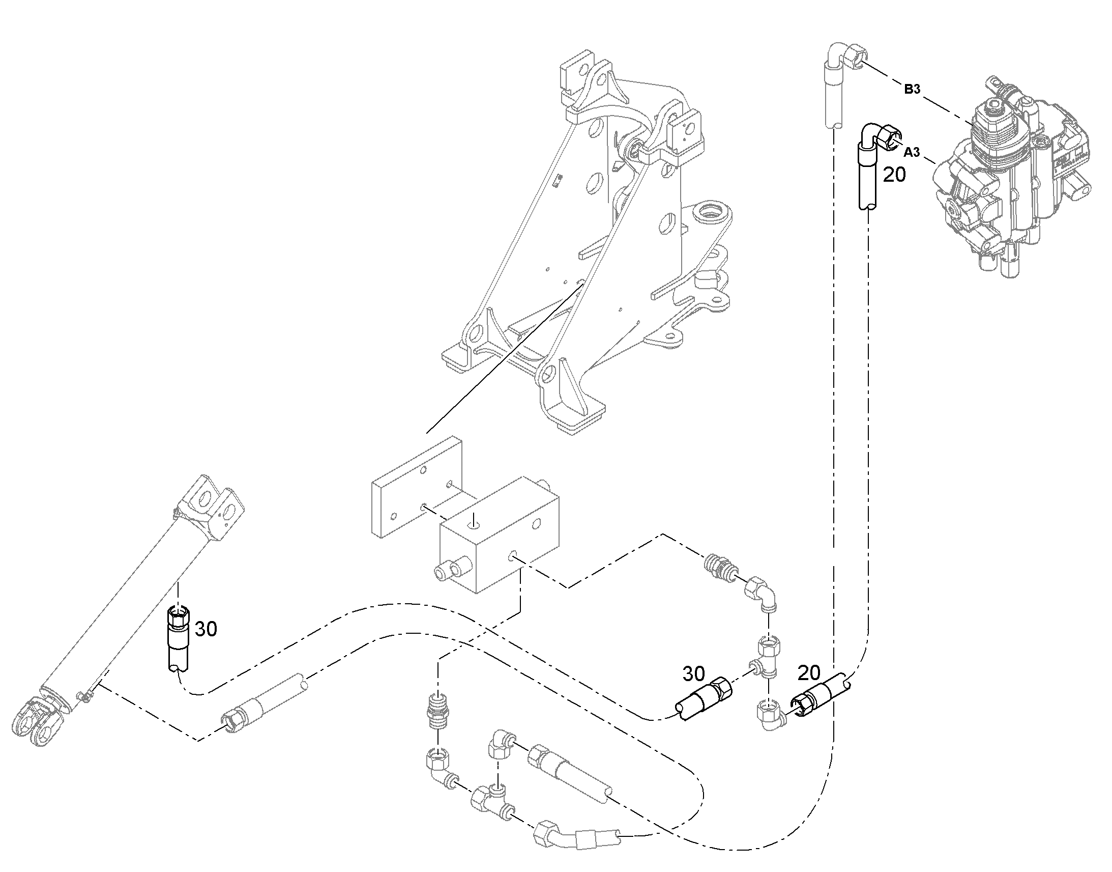 ШЛАНГ 12X1000 7006864 LIEBHERR