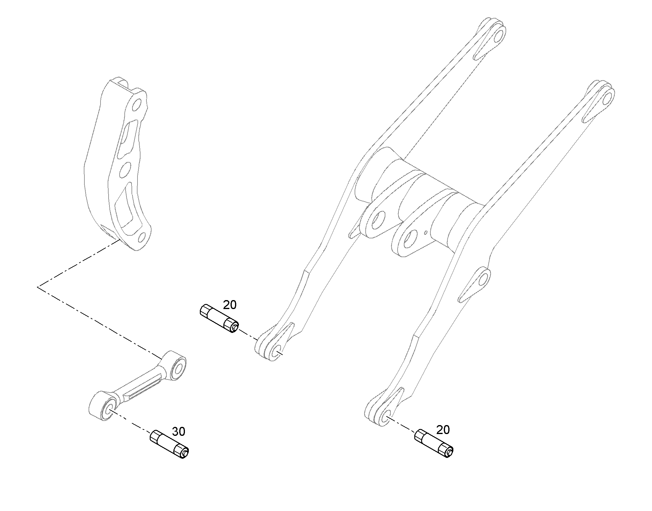 БОЛТ РАСШИРИТЕЛЯ 80X326,8X250 11838079 LIEBHERR