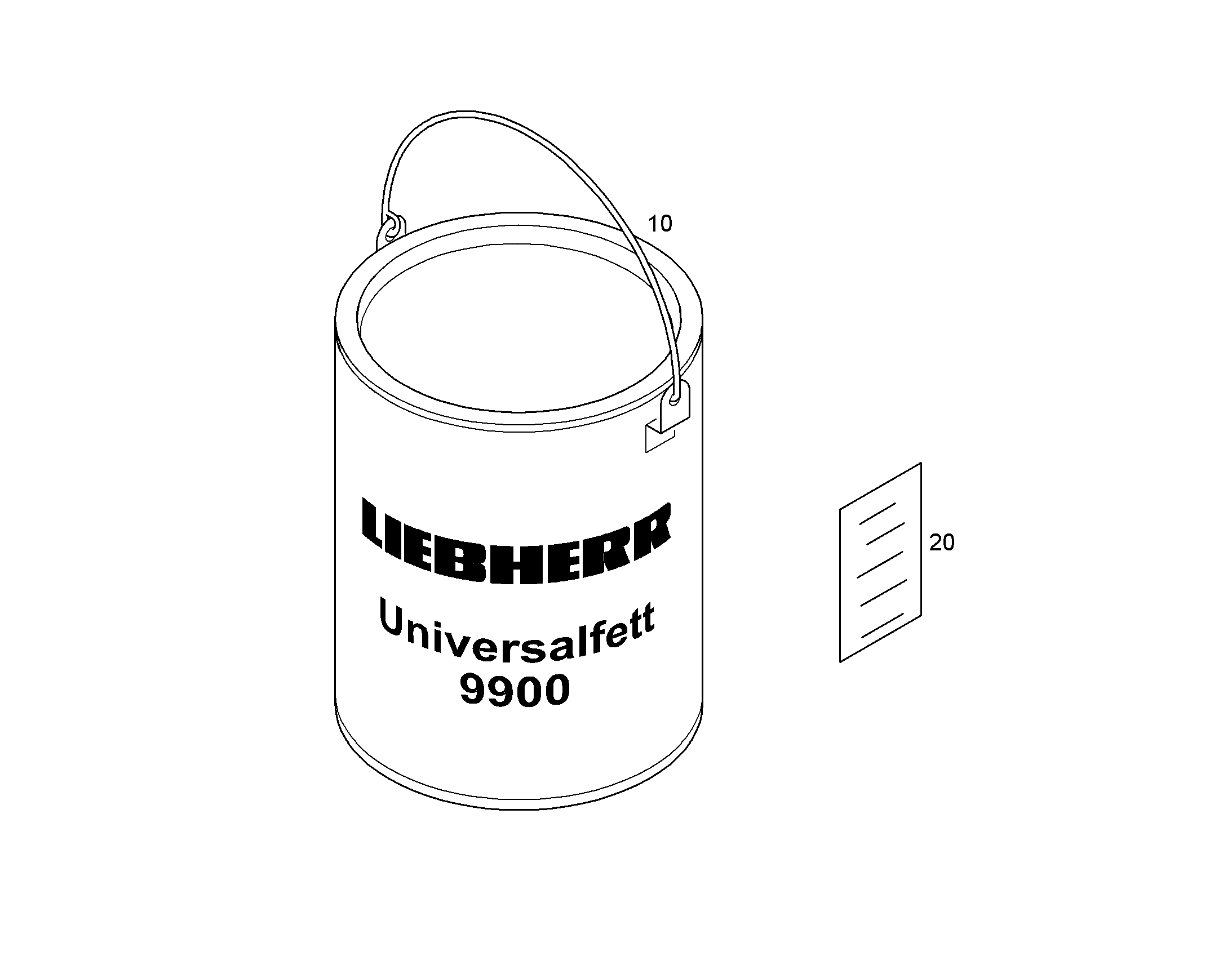 НАКЛЕЙКА 10493854 LIEBHERR