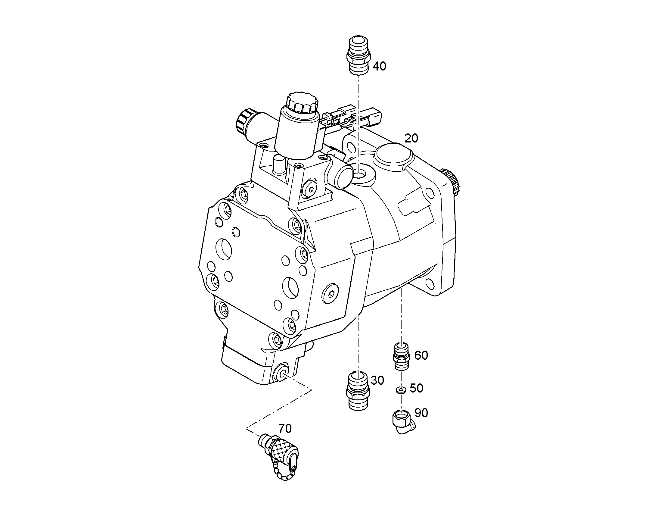 ДВИГАТЕЛЬ РЕГУЛИРУЕМЫЙ A6VM 85cm³/U 11691079 LIEBHERR