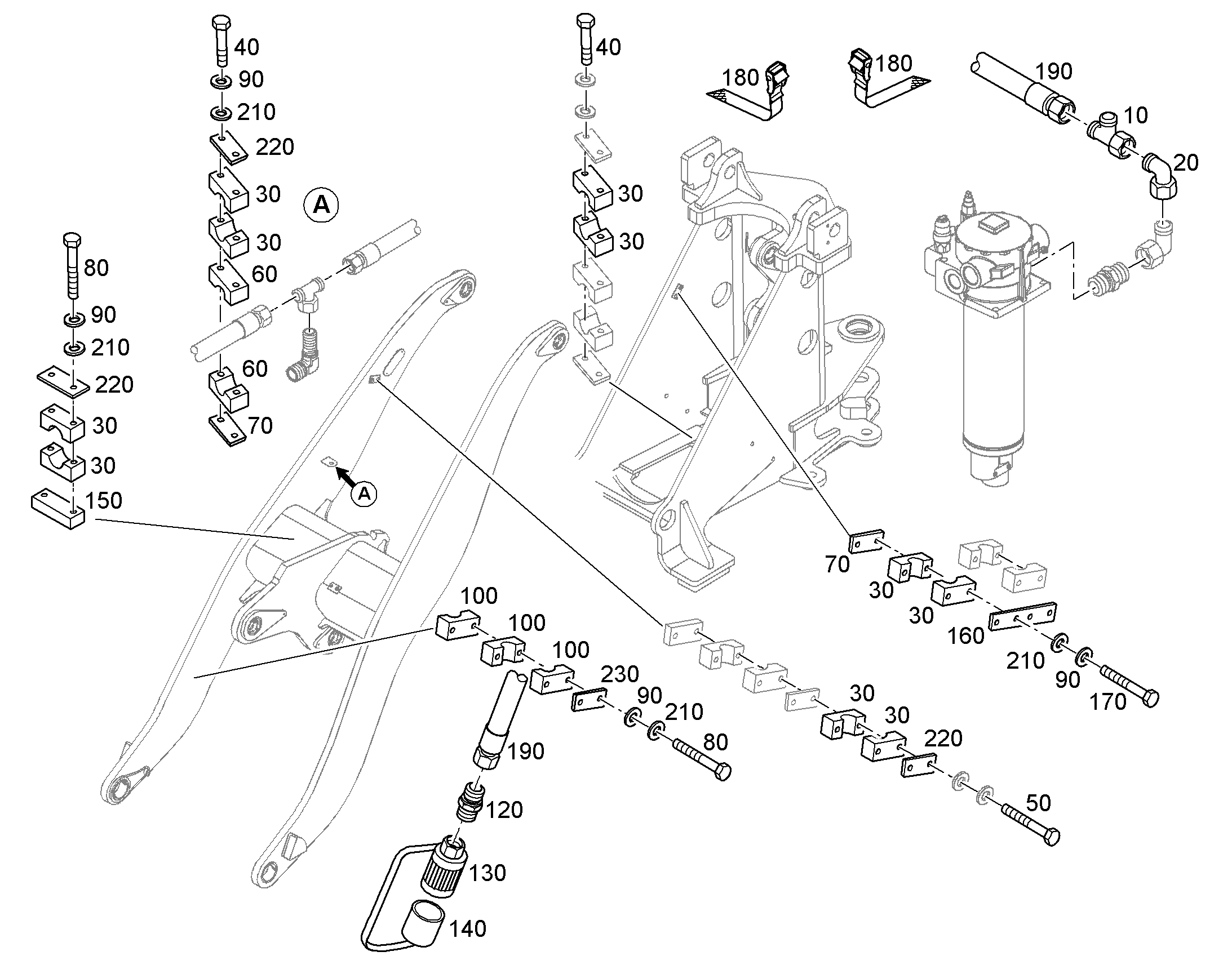 КЛЕММА ПОЛОВИННАЯ DIN 3015-1 L 4 G 26,9 PP SW 12216013 LIEBHERR