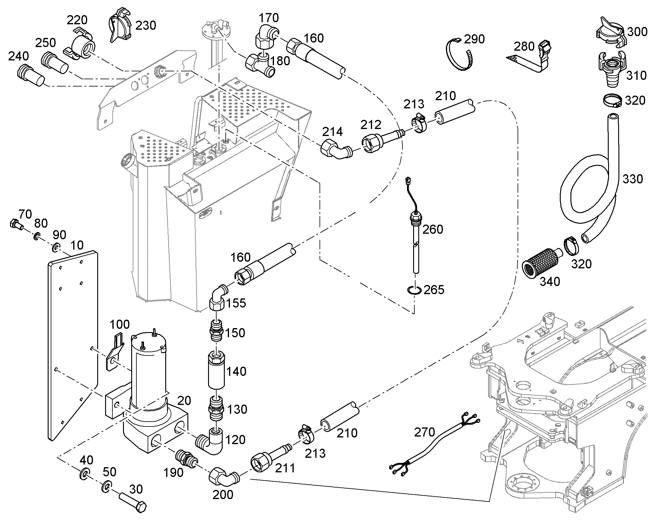 НИППЕЛЬ DN25 7025216 LIEBHERR
