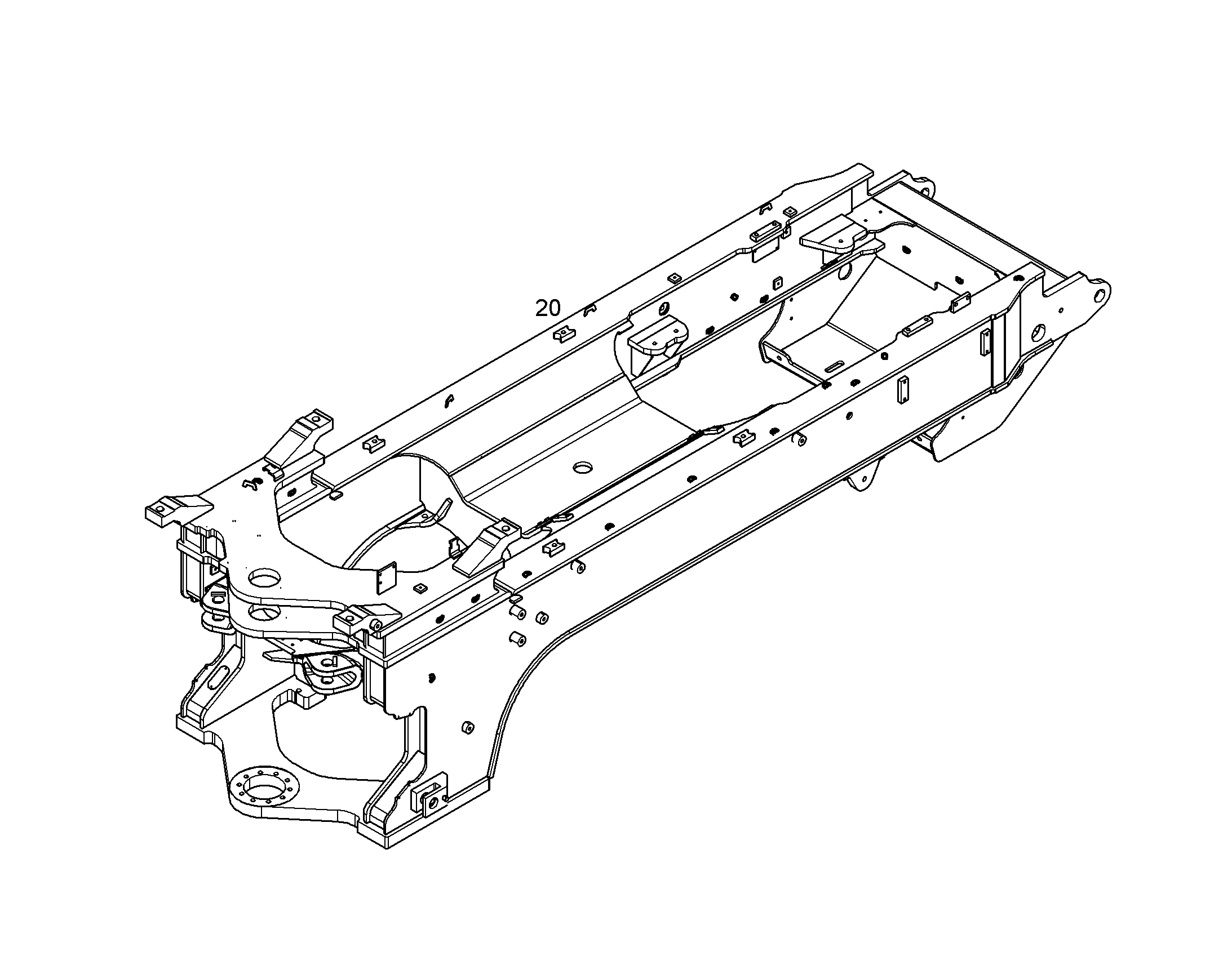 ЗАДНЯЯ РАМА 93023412 LIEBHERR