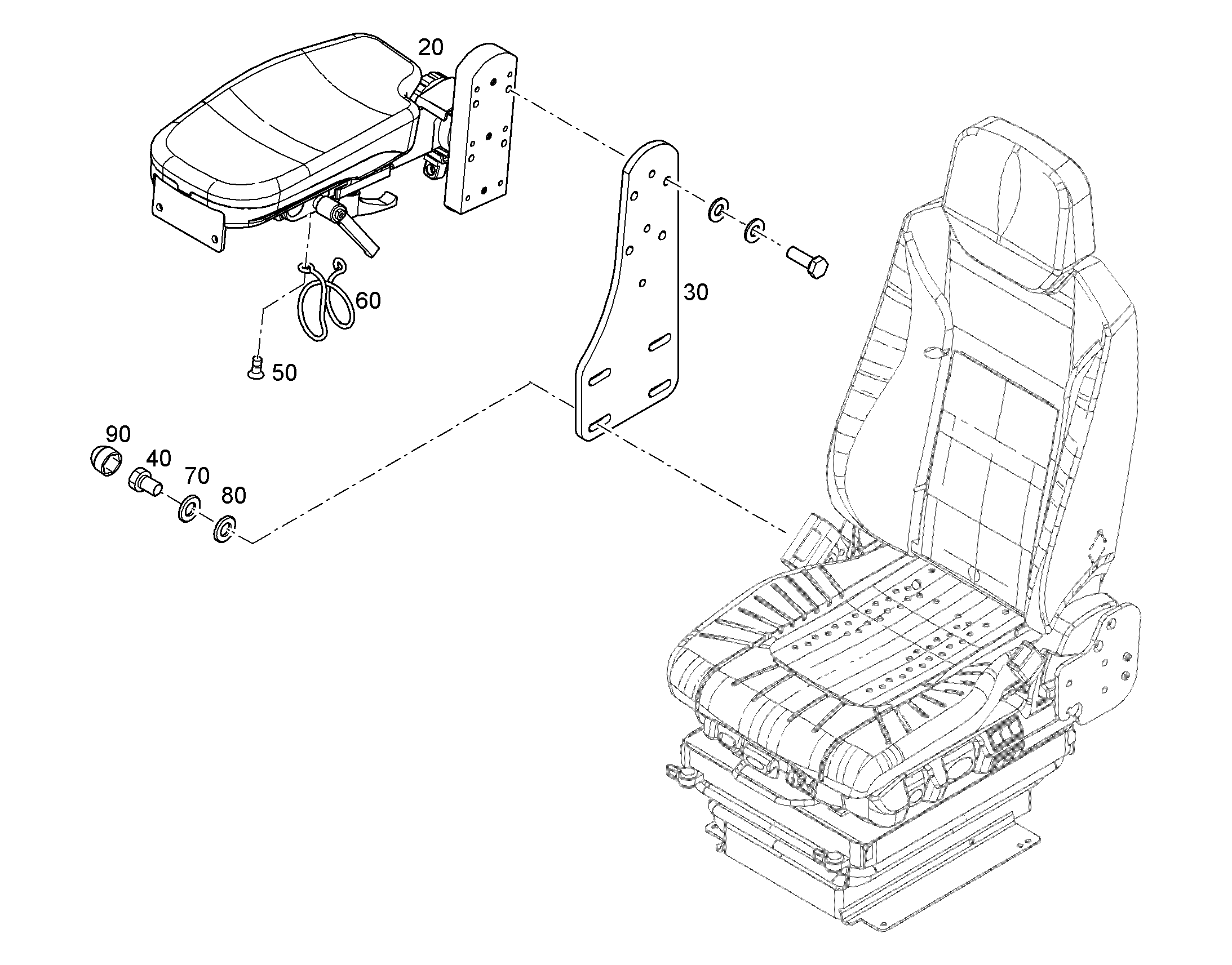 ПОДЛОКОТНИК 11830620 LIEBHERR