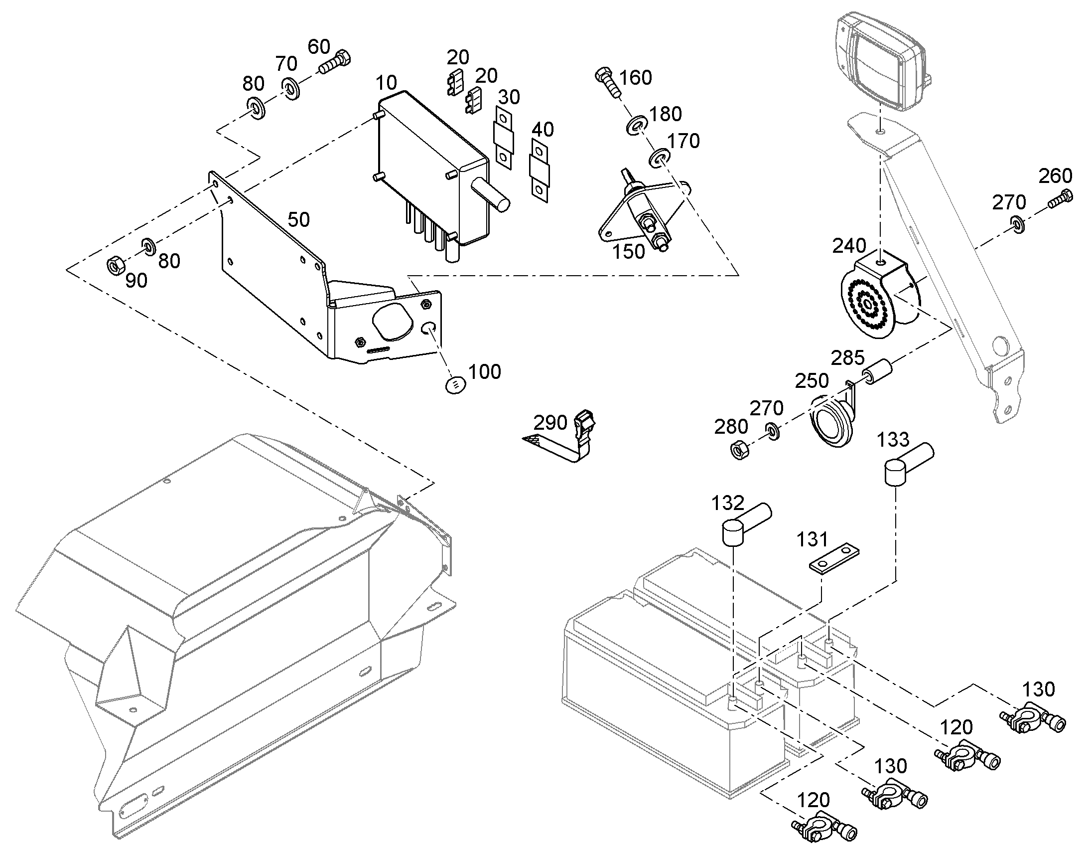 ЗАЩИТНЫЙ КОРПУС 400A 24A 4-POL 12246772 LIEBHERR