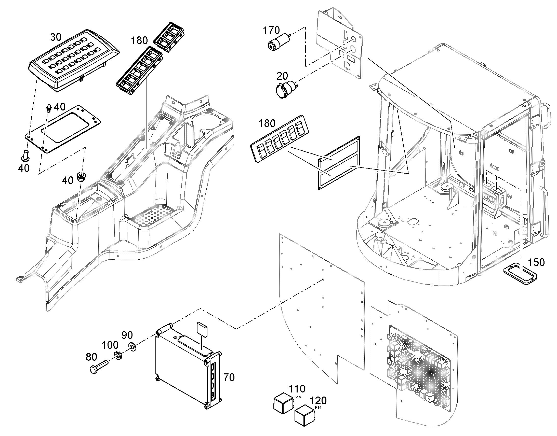 ПЕРЕКЛЮЧАТЕЛЬ В СБОРЕ 12445388 LIEBHERR