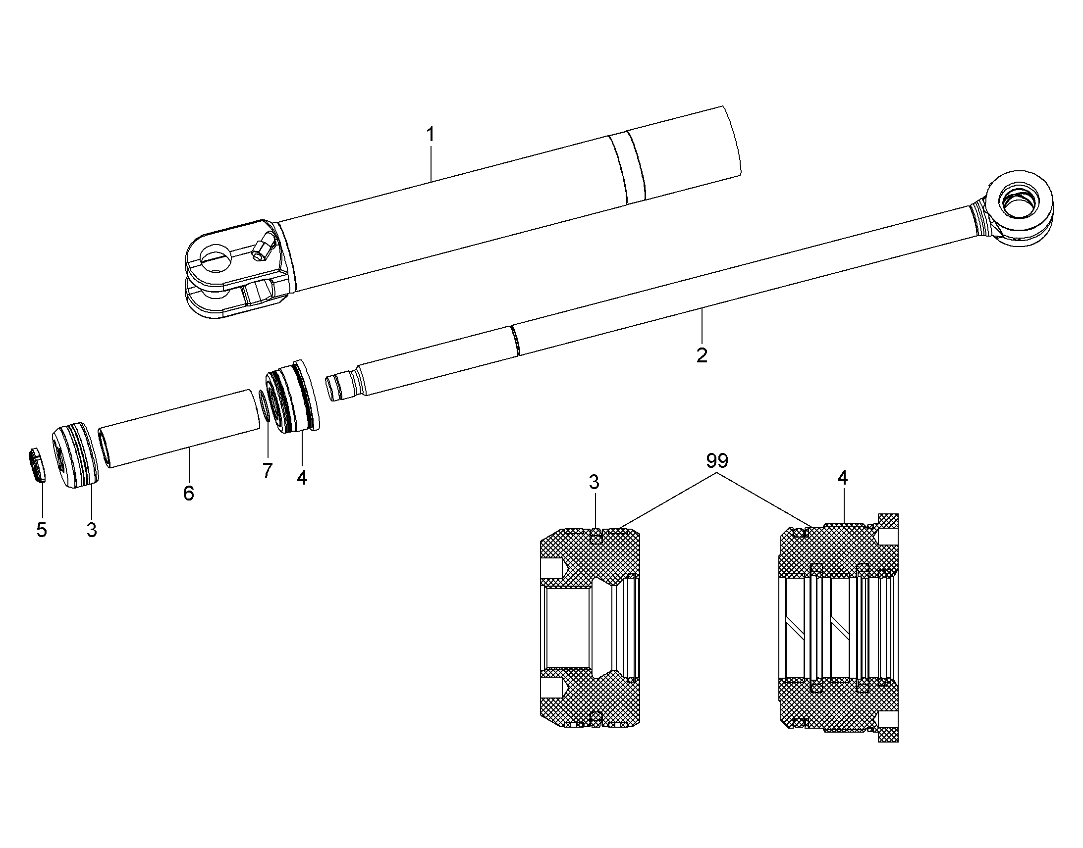 ТРУБКА ЦИЛИНДРА 12209535 LIEBHERR