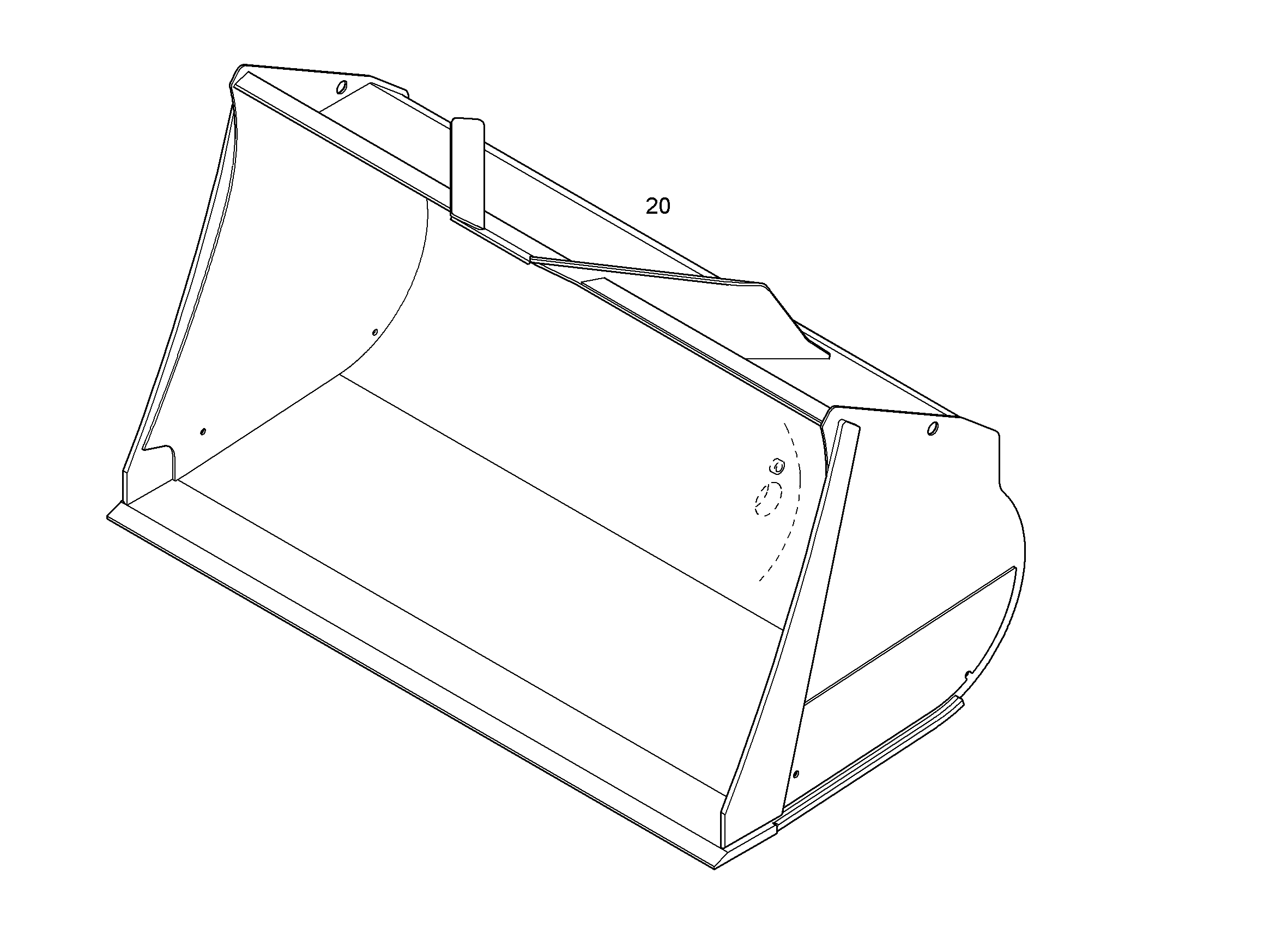 КОВШ ДЛЯ ЛEГКИХ ГРУЗОВ 2950mm 4,5m³ 12265327 LIEBHERR