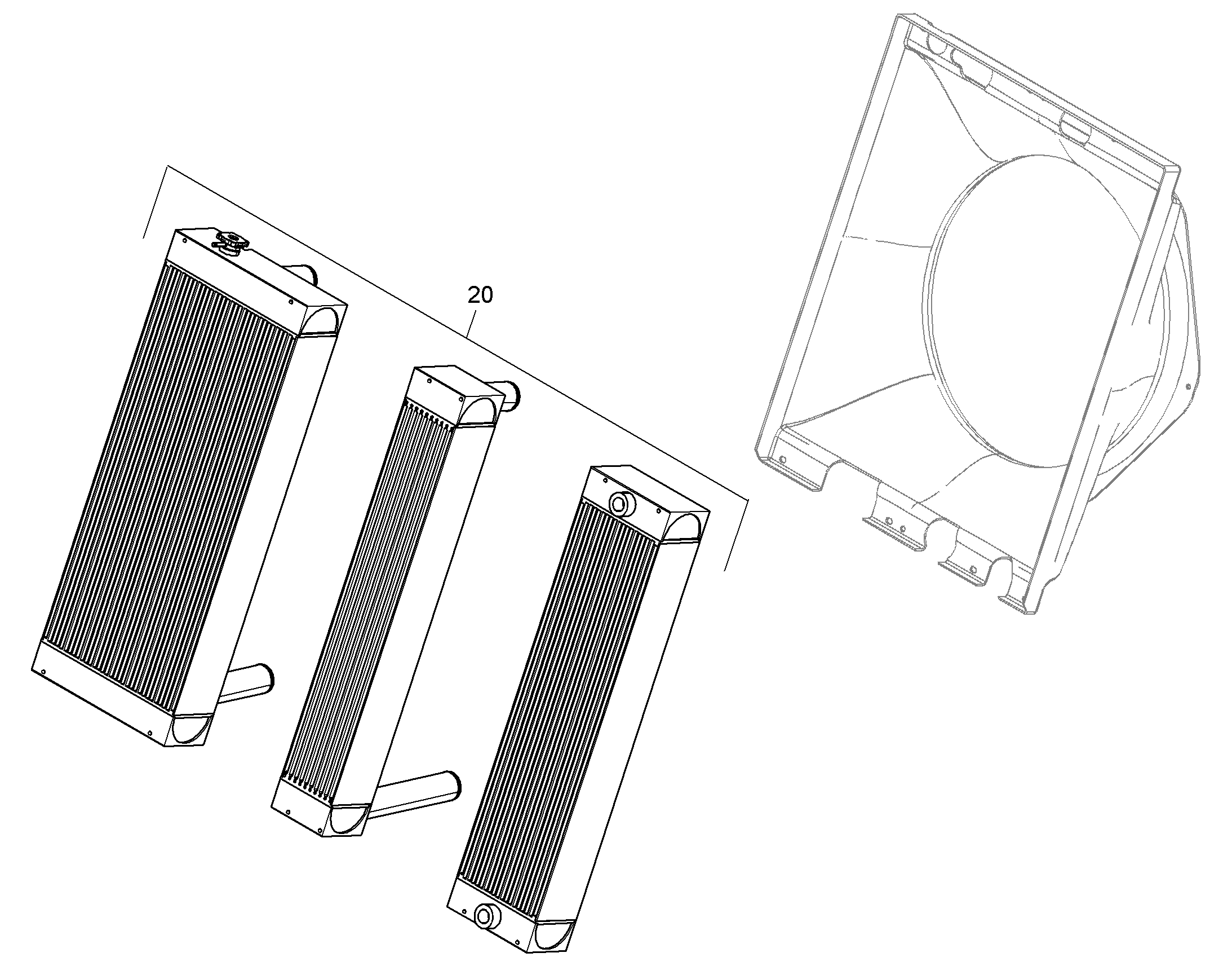RADIATORS COMBINATION 11433954 LIEBHERR