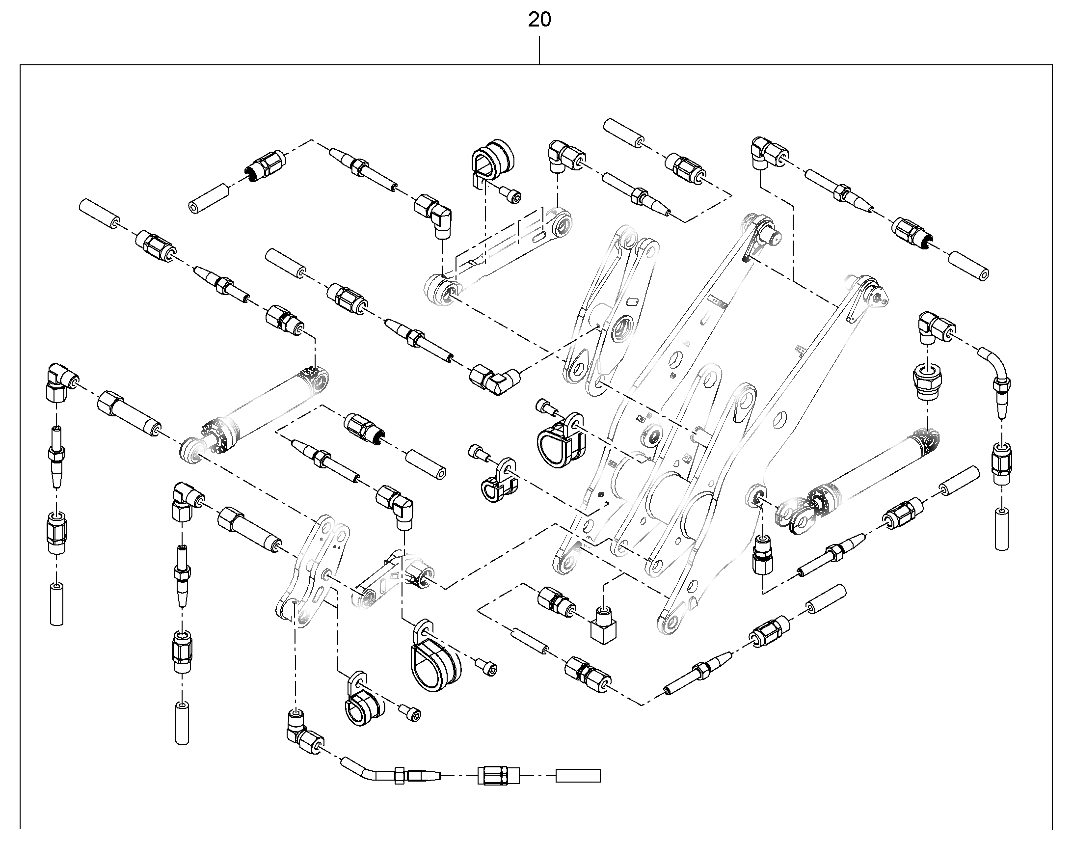 СМАЗОЧНЫЕ ЛИНИИ ПОДЪEМНИК 12217003 LIEBHERR