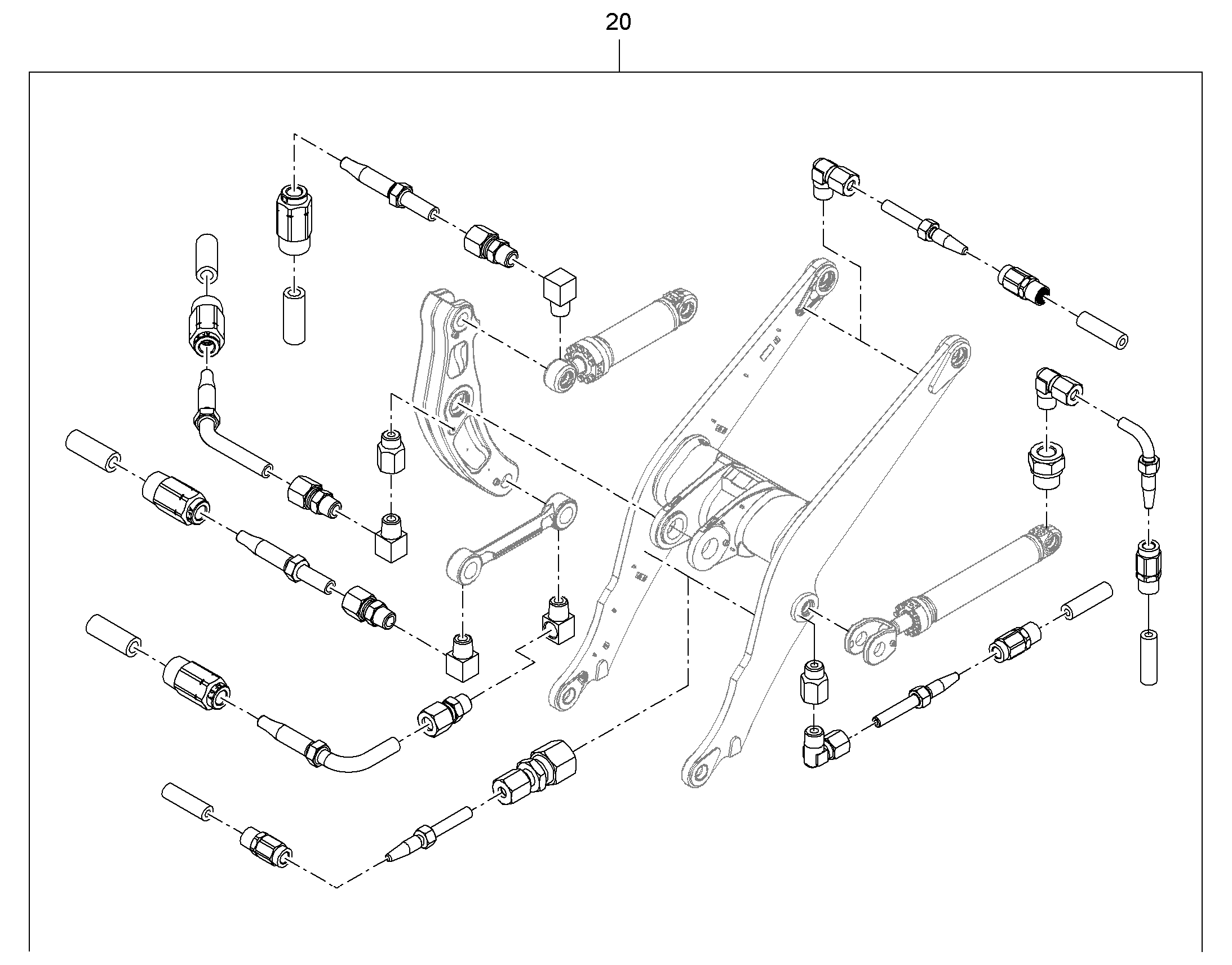СМАЗОЧНЫЕ ЛИНИИ ПОДЪEМНИК 12217506 LIEBHERR