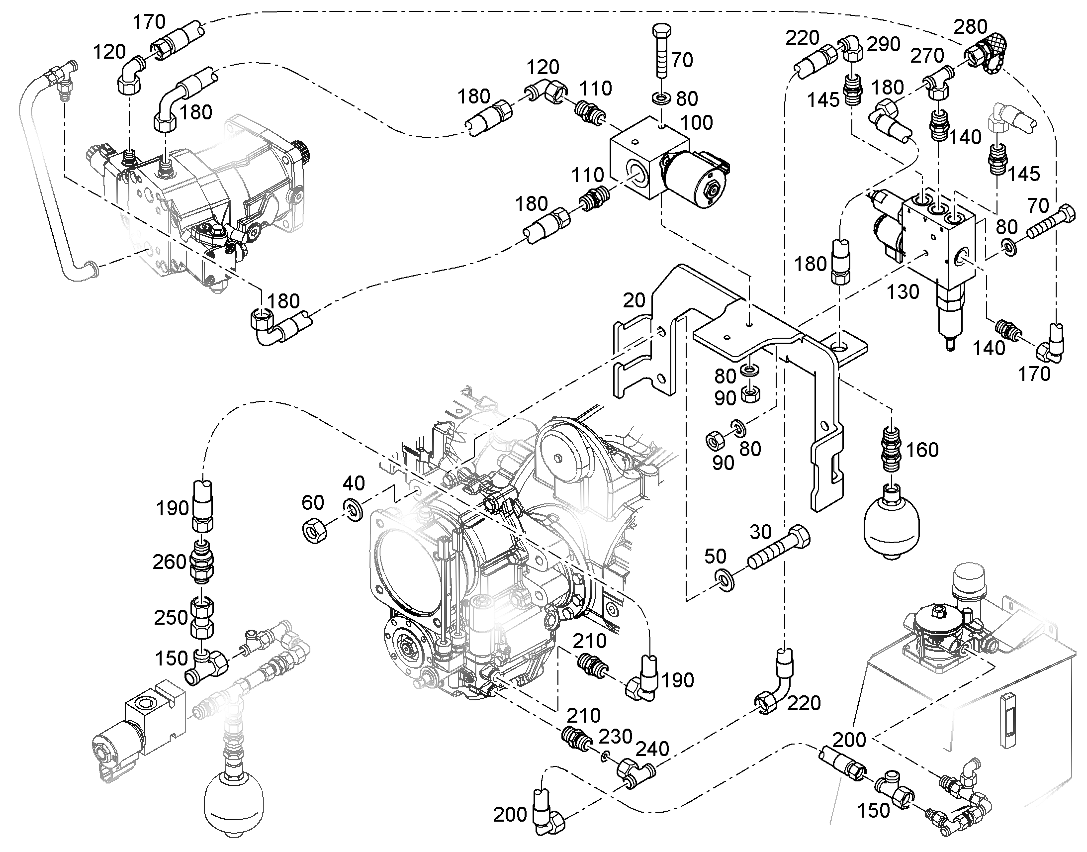 ШЛАНГ 10X400 10042709 LIEBHERR