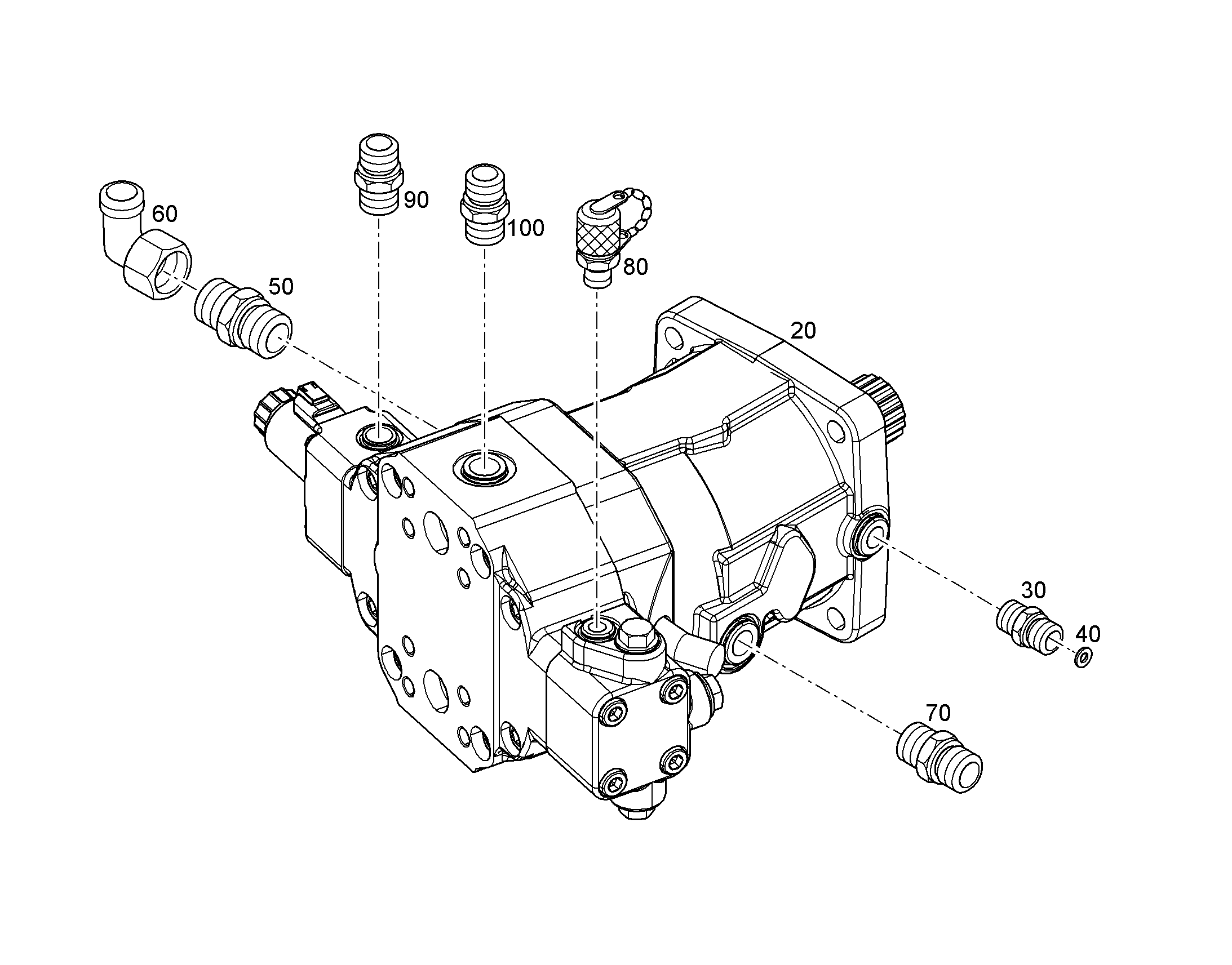 ДВИГАТЕЛЬ РЕГУЛИРУЕМЫЙ A6VM 115cm³/U 12201252 LIEBHERR