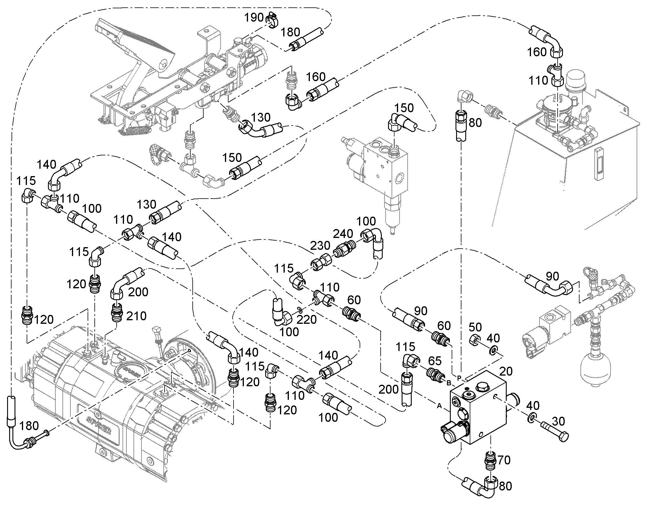 ПОДКЛЮЧАЮЩИЙ БЛОК 12201980 LIEBHERR
