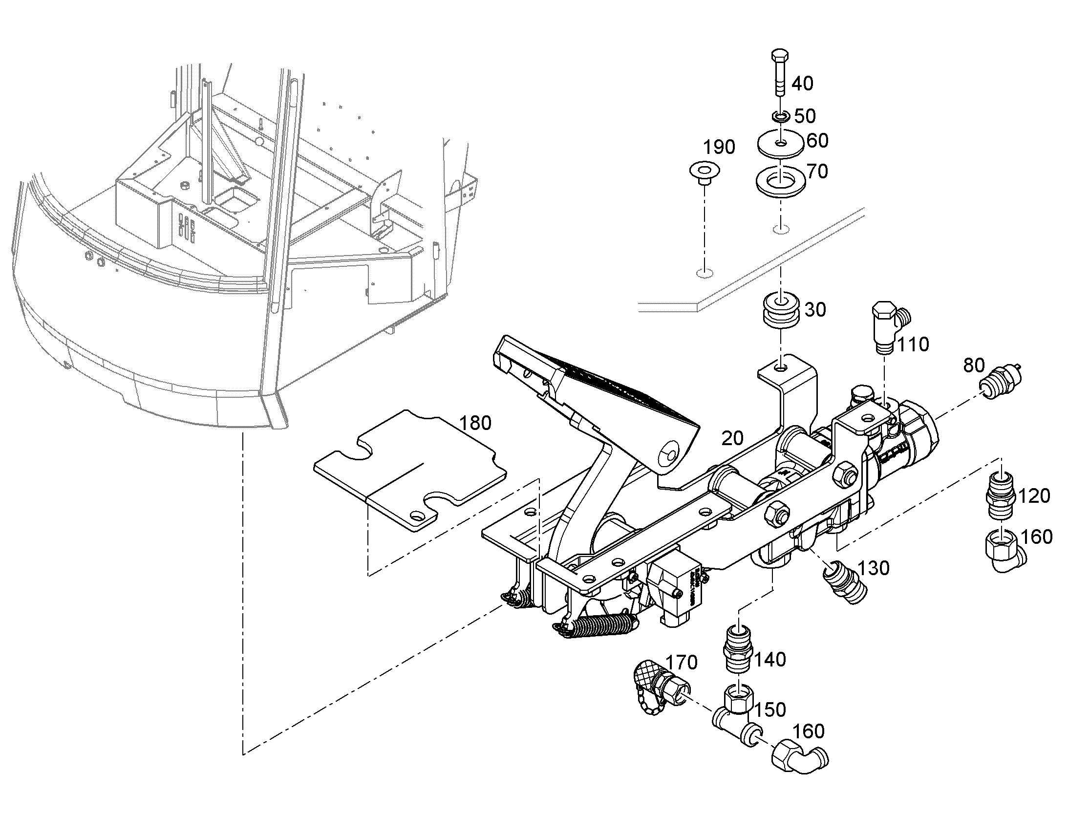 КОМПАКТНАЯ ТОРМОЗНАЯ КОЛОДКА 12225554 LIEBHERR