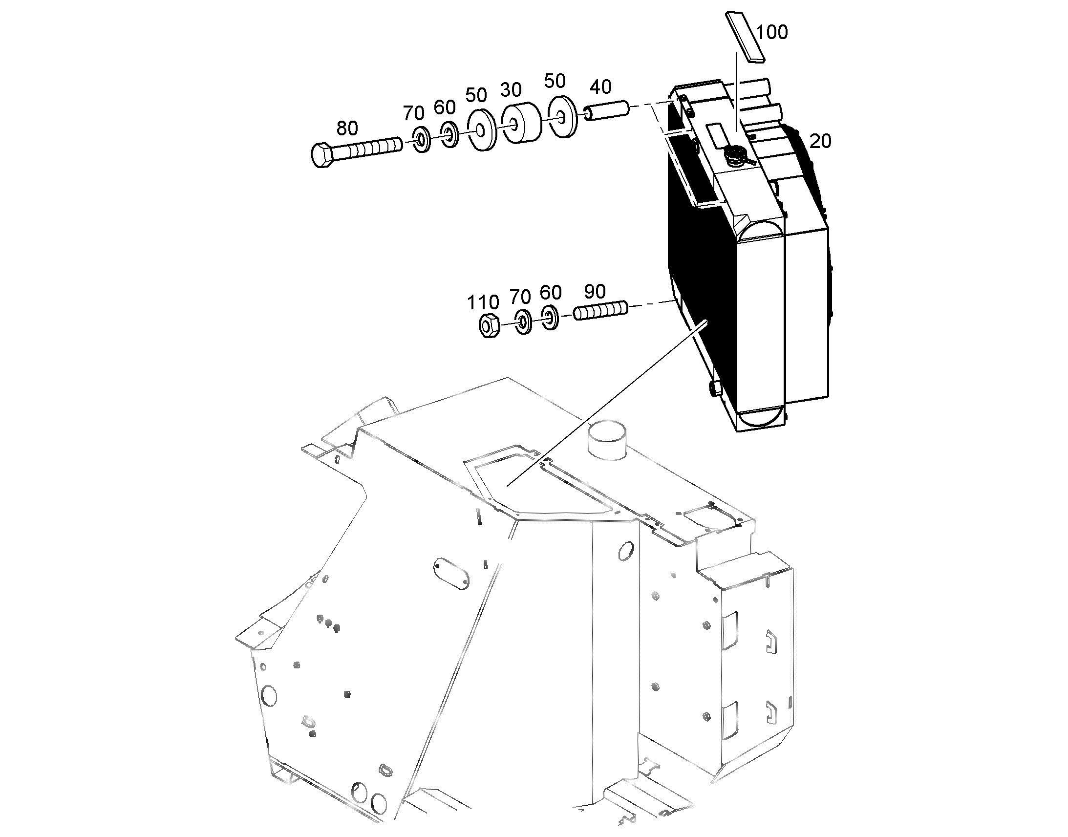 ОХЛАДИТЕЛЬ ПОРШНЯ 11832319 LIEBHERR