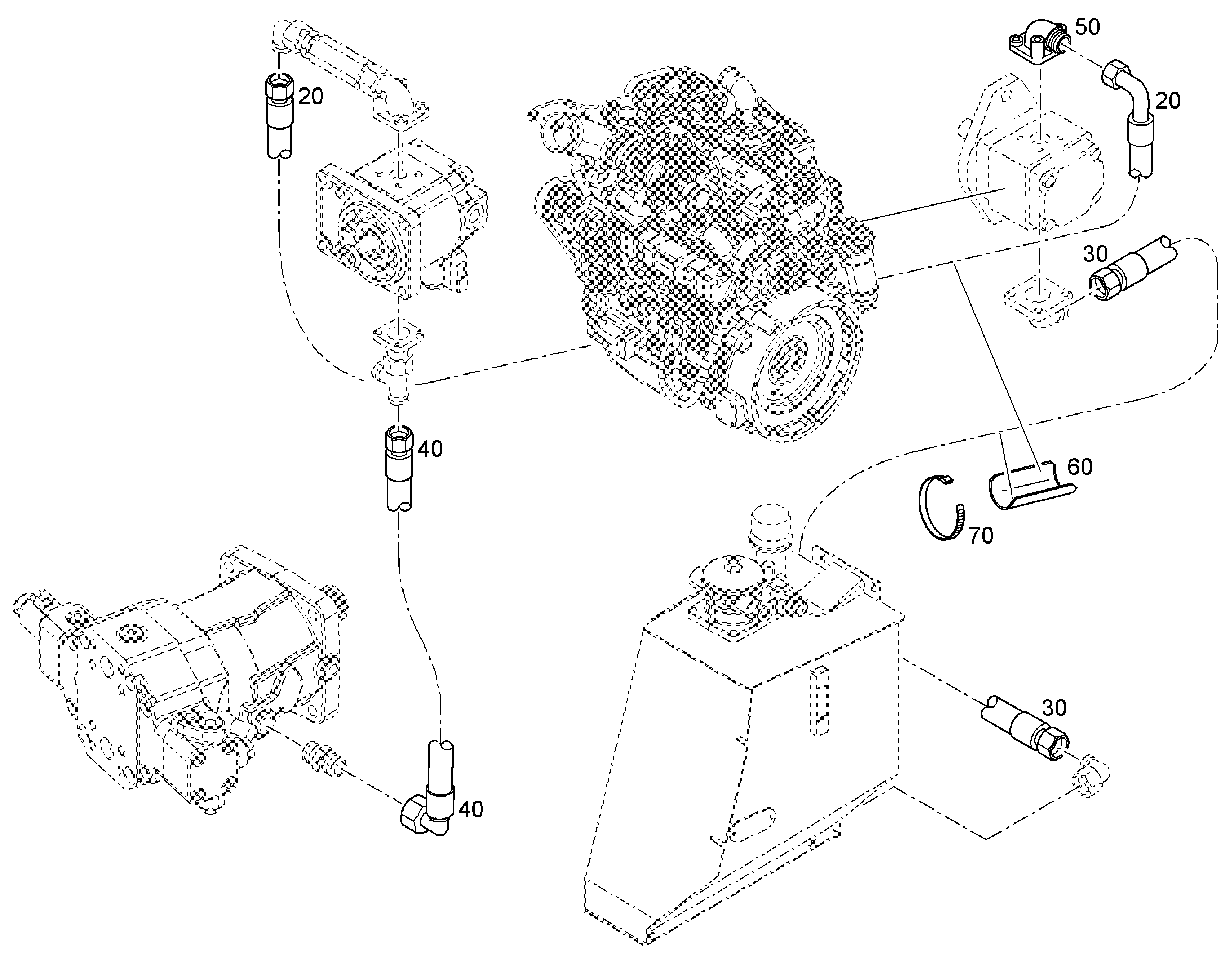 ШЛАНГ 20X2550 10019230 LIEBHERR
