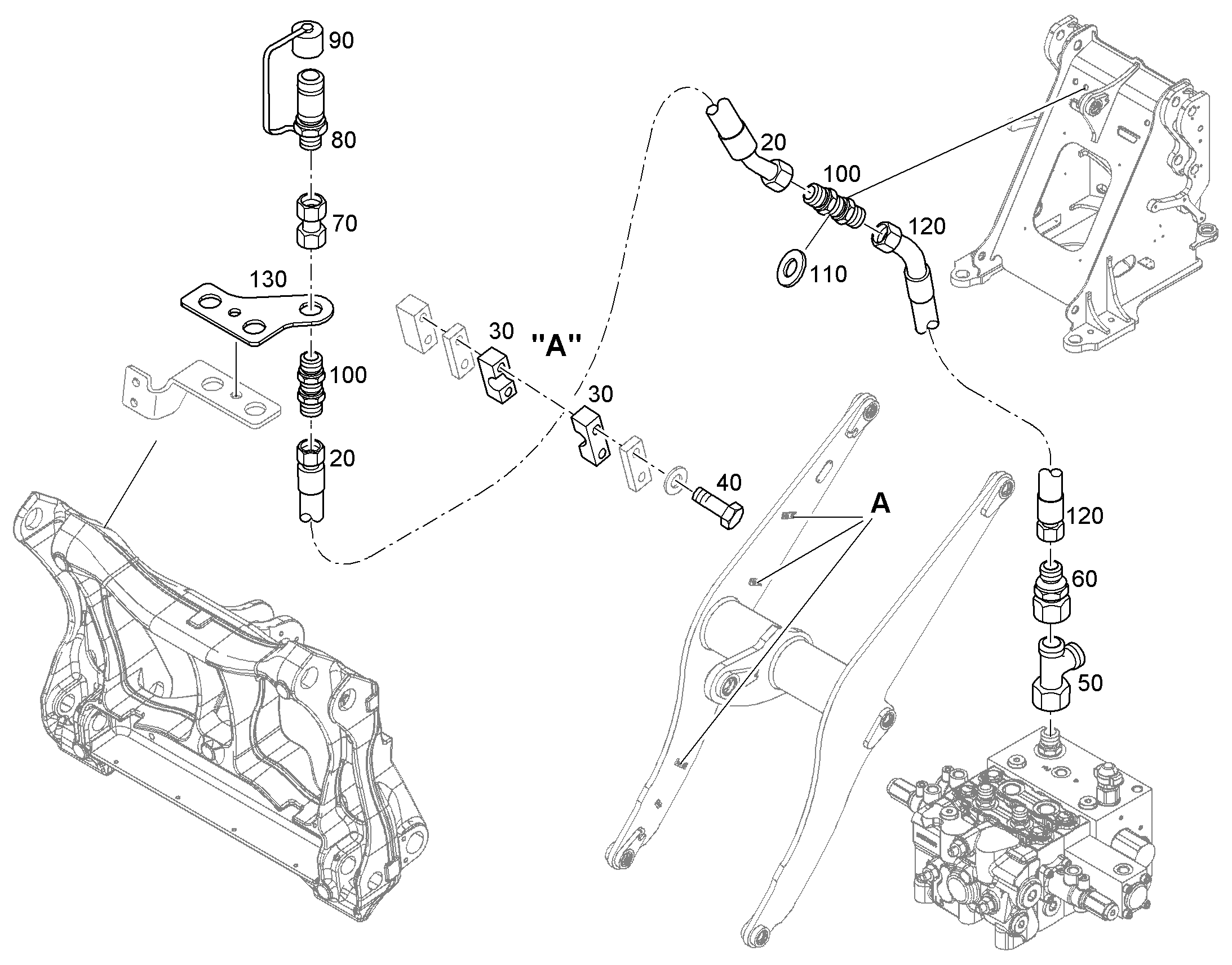 МУФТА СОЕДИНИТЕЛЬНАЯ A17 19 M30X2 11171438 LIEBHERR