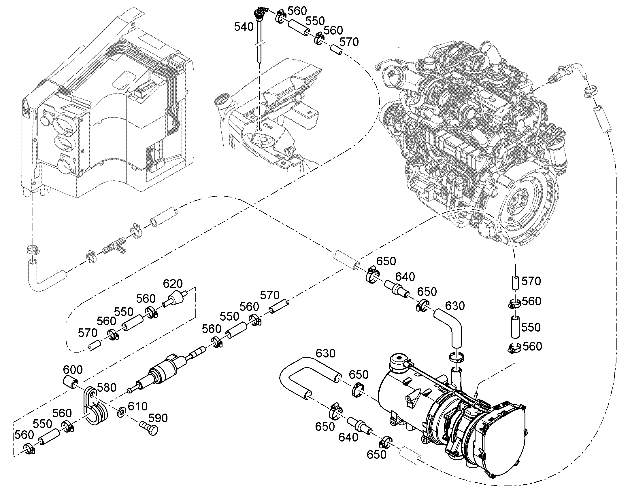 ЛИНИЯ ВСАСЫВАНИЯ ВОЗДУХА 8X1 11626428 LIEBHERR
