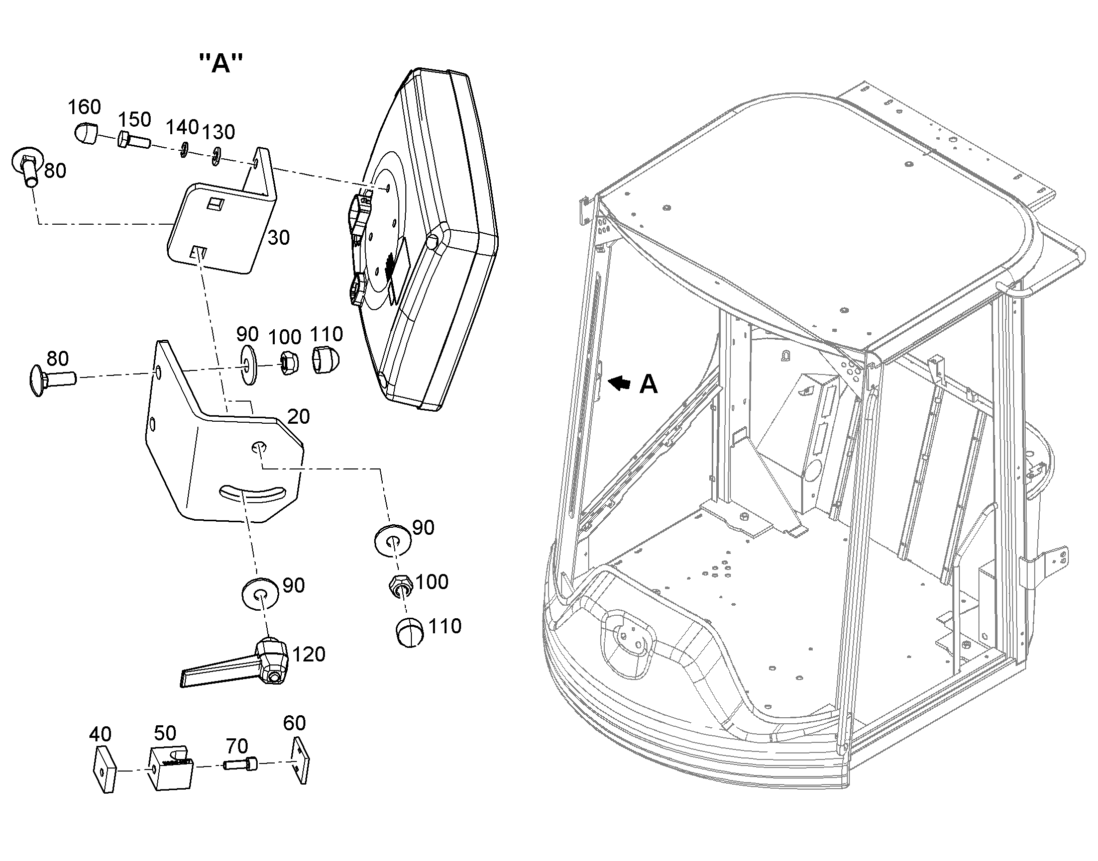 КОЛОДКА ПРИВЕРТНАЯ 6 12445947 LIEBHERR