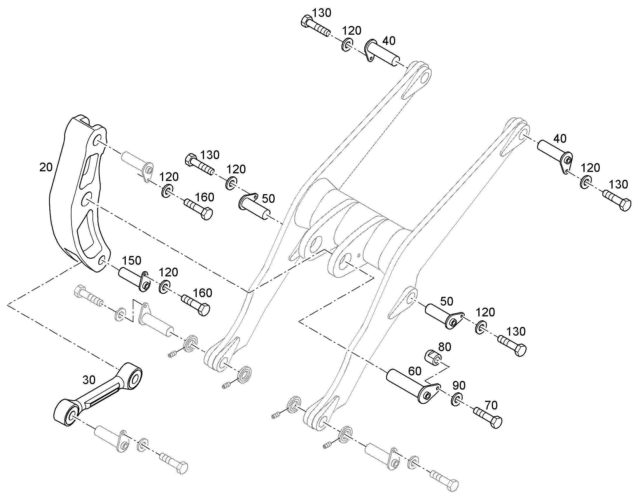 СЕРЬГА СОЕДИНИТЕЛЬНАЯ 12495917 LIEBHERR