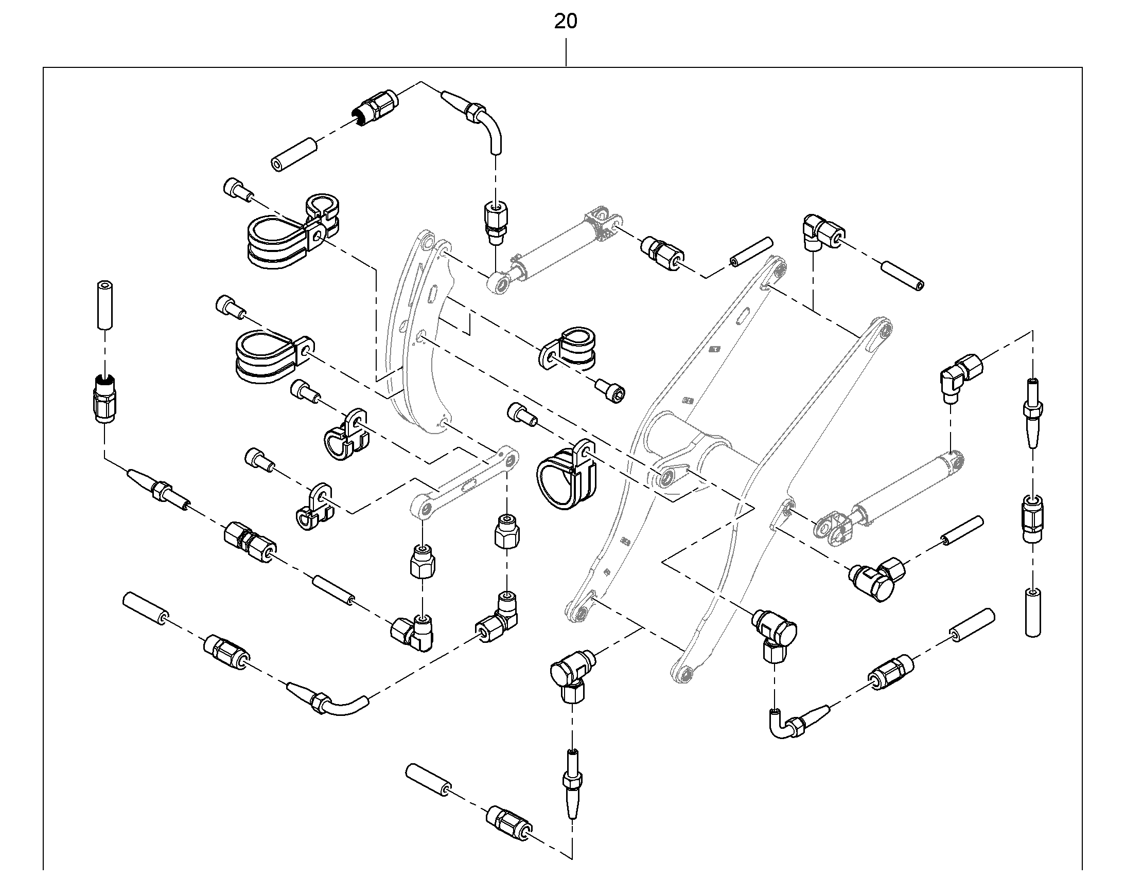 СМАЗОЧНЫЕ ЛИНИИ ПОДЪEМНИК 12219902 LIEBHERR