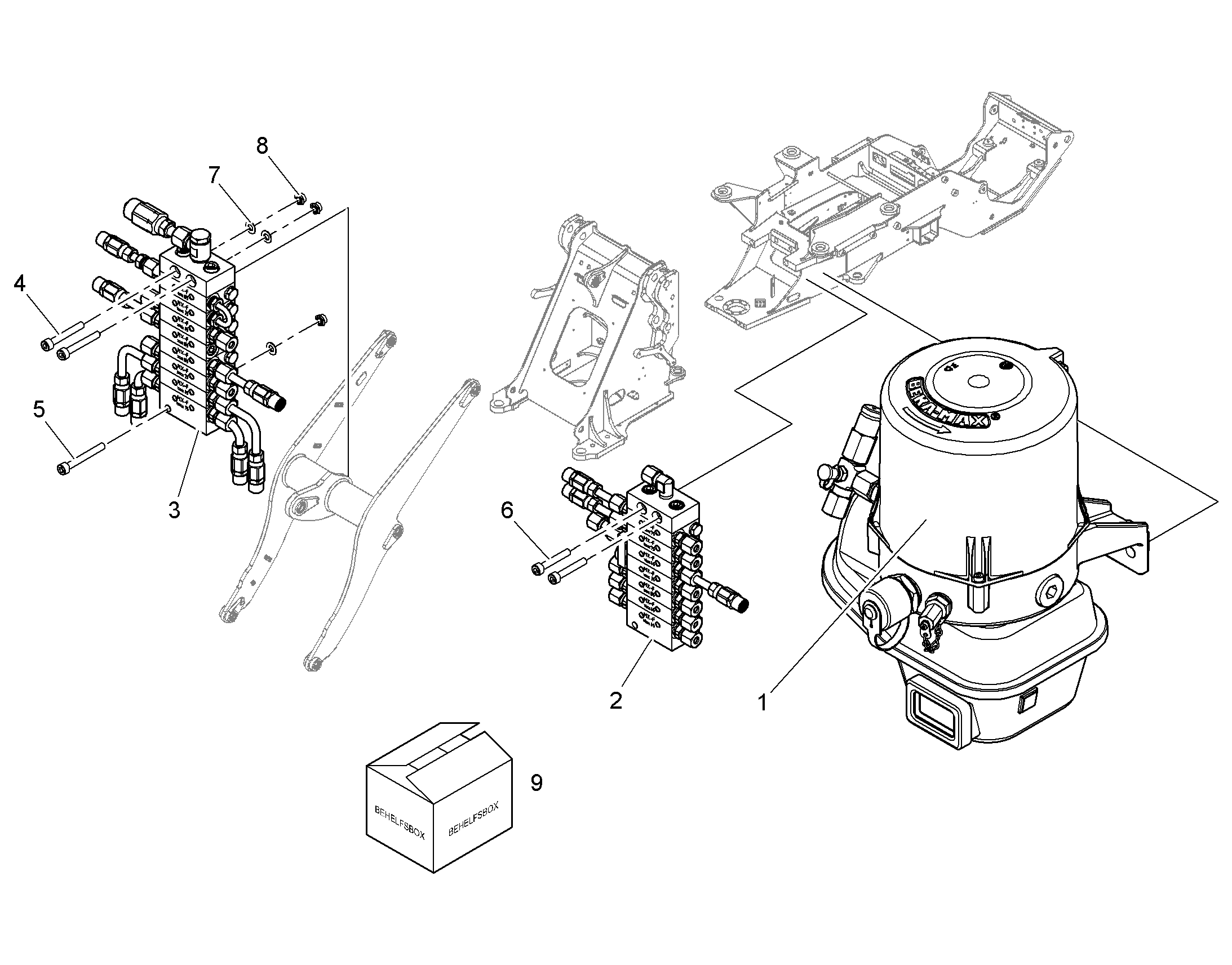 БОЛТ M5X35 12231027 LIEBHERR