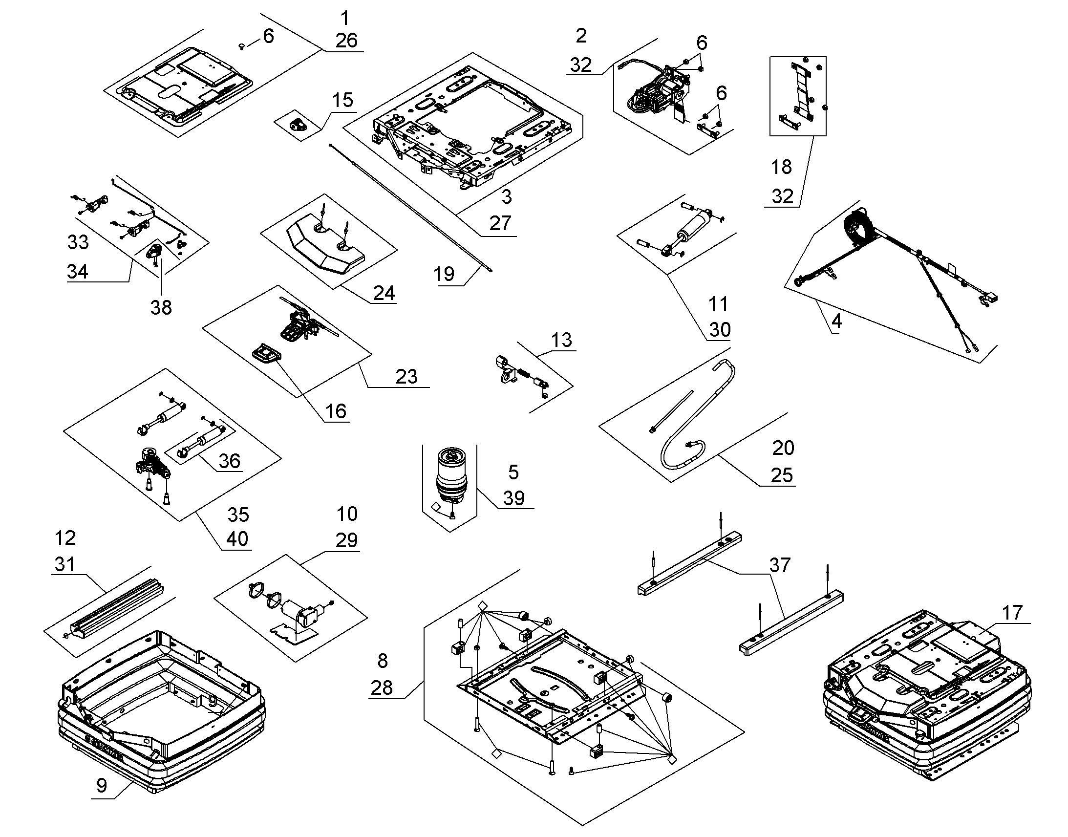 WIRING HARNESS CPL. 12222252 LIEBHERR