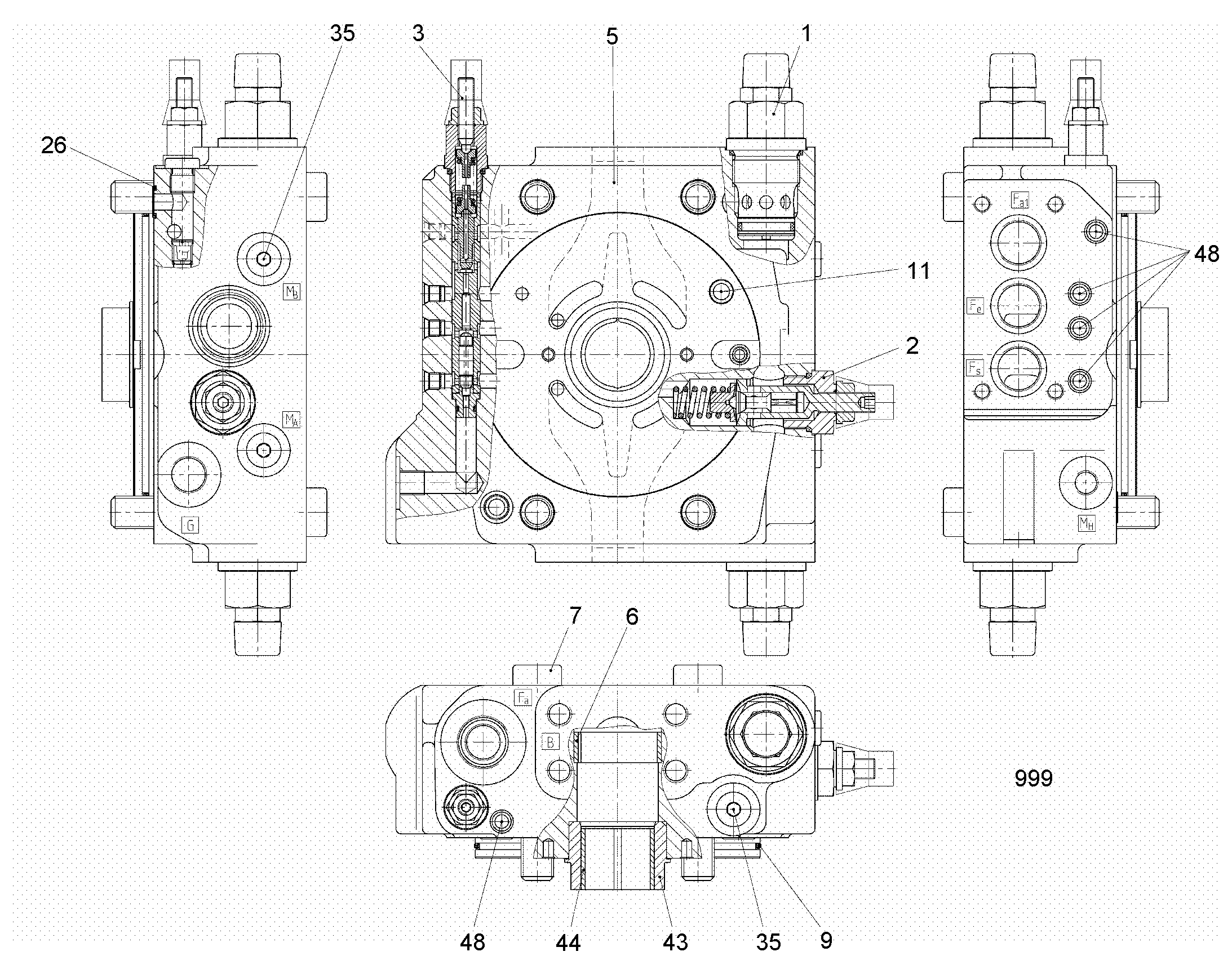 КЛАПАН ОГРАНИЧЕНИЯ ДАВЛЕНИЯ 12246692 LIEBHERR