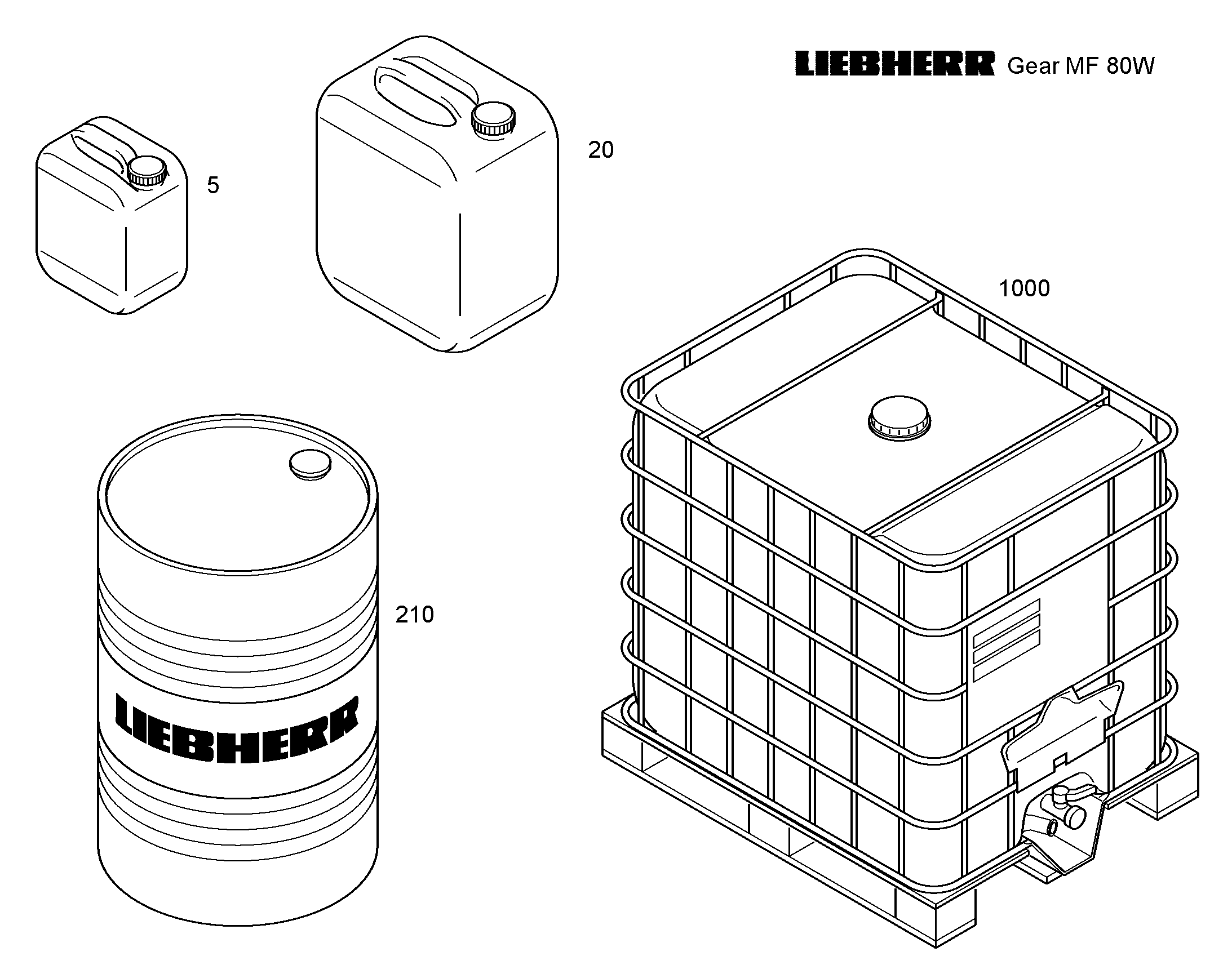 ТРАНСМ. И РЕДУКТОРНОЕ МАСЛО LIEBHERR/5 l/KANISTER 11600388 LIEBHERR