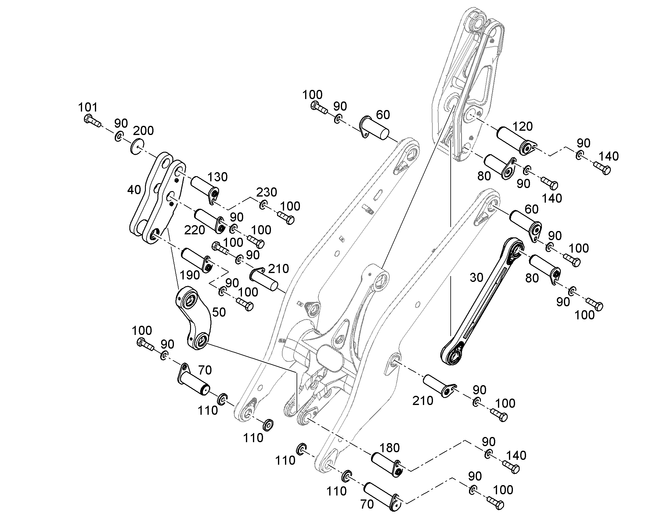 СЕРЬГА СОЕДИНИТЕЛЬНАЯ 93022110 LIEBHERR