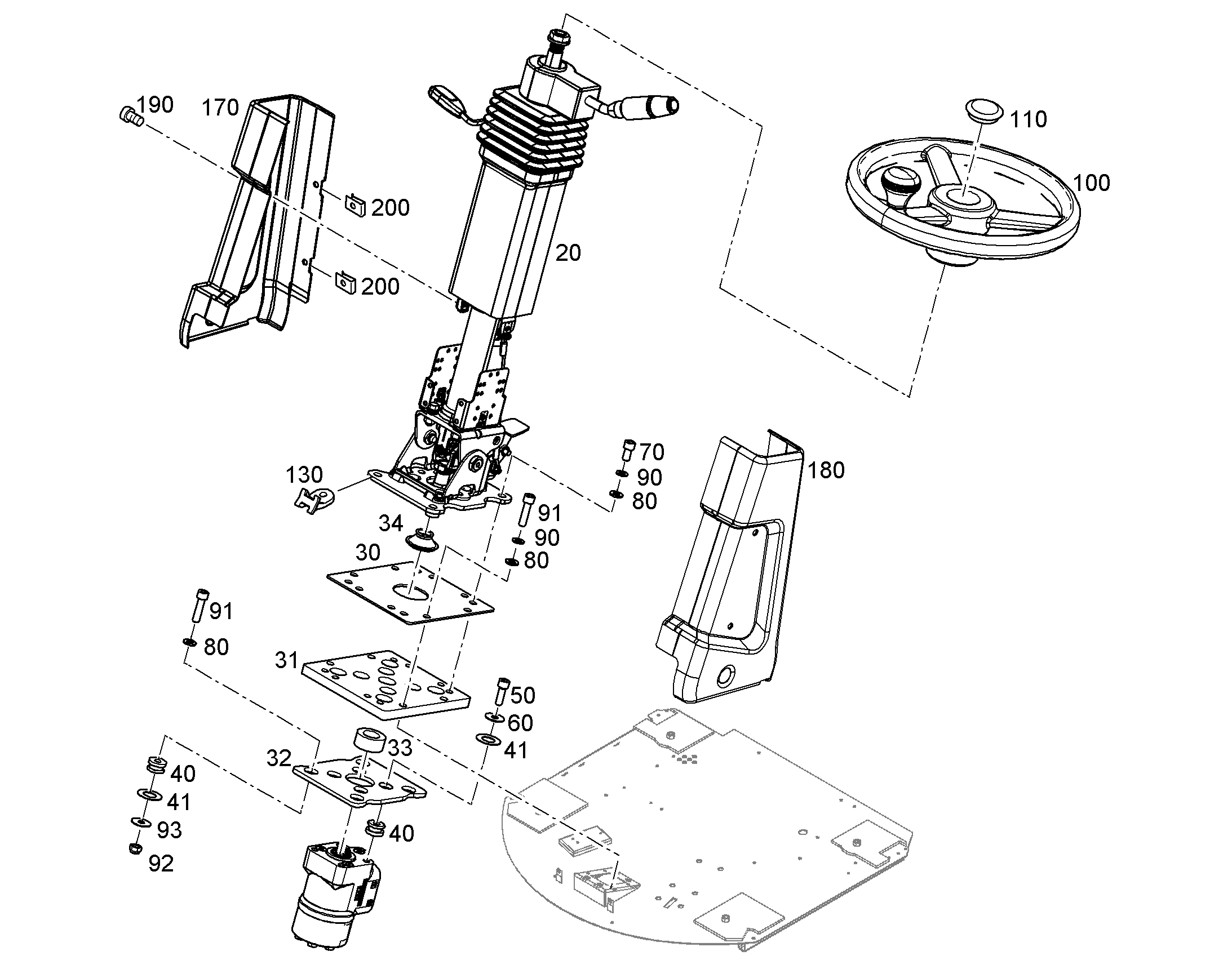 КОЛОНКА РУЛЕВАЯ 12222706 LIEBHERR