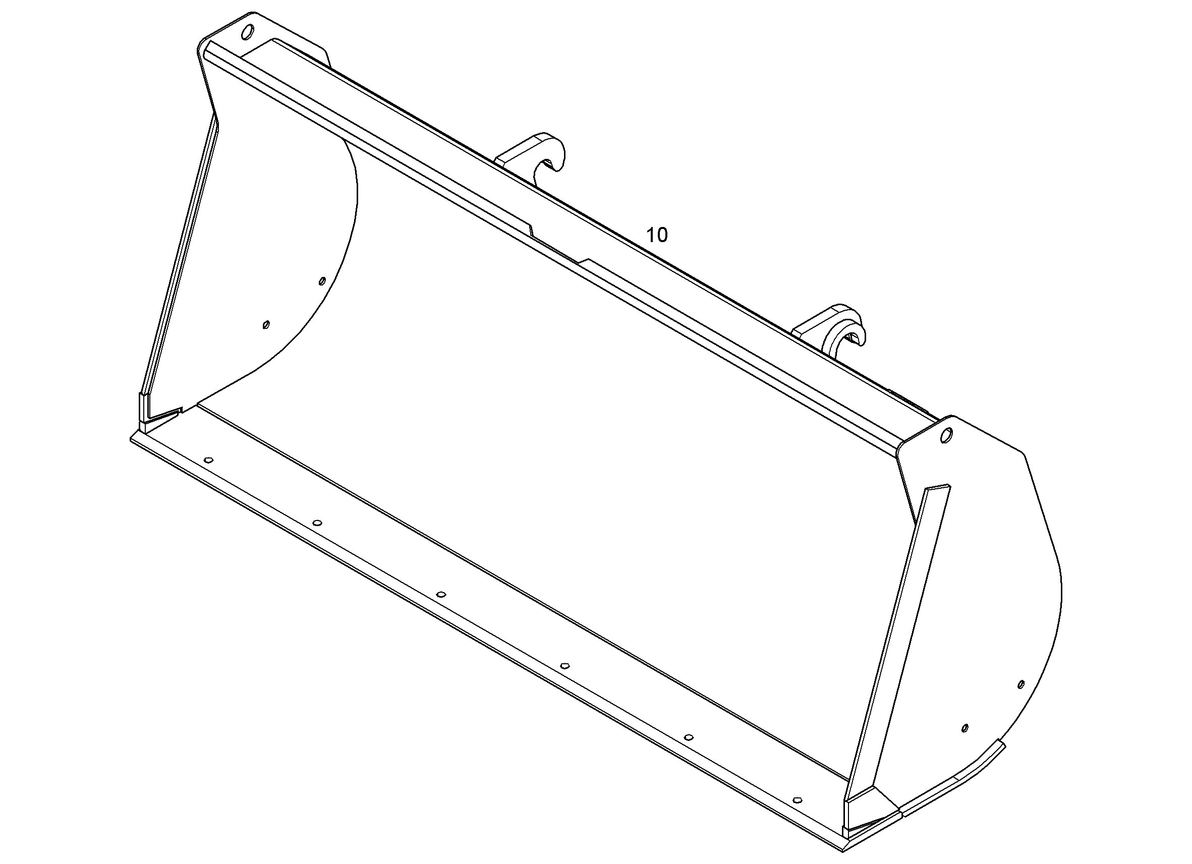 КОВШ 2400mm 1,7m³ 12500325 LIEBHERR