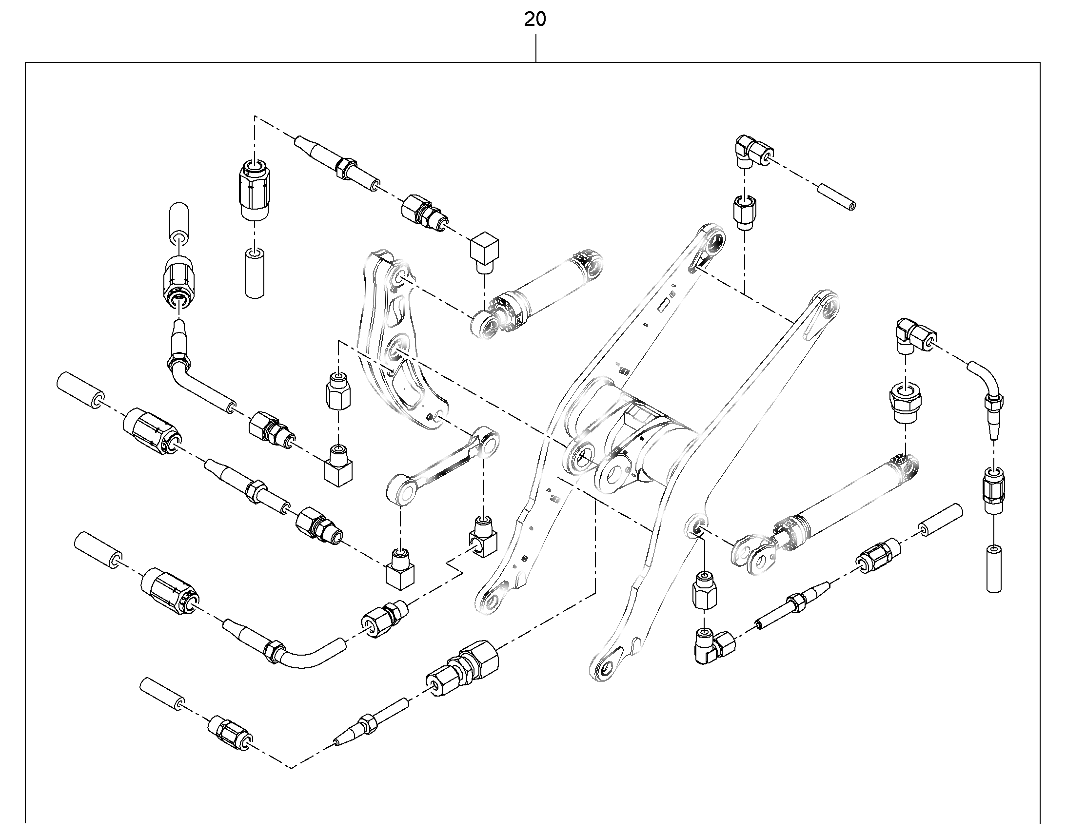 СМАЗОЧНЫЕ ЛИНИИ ПОДЪEМНИК 12225287 LIEBHERR