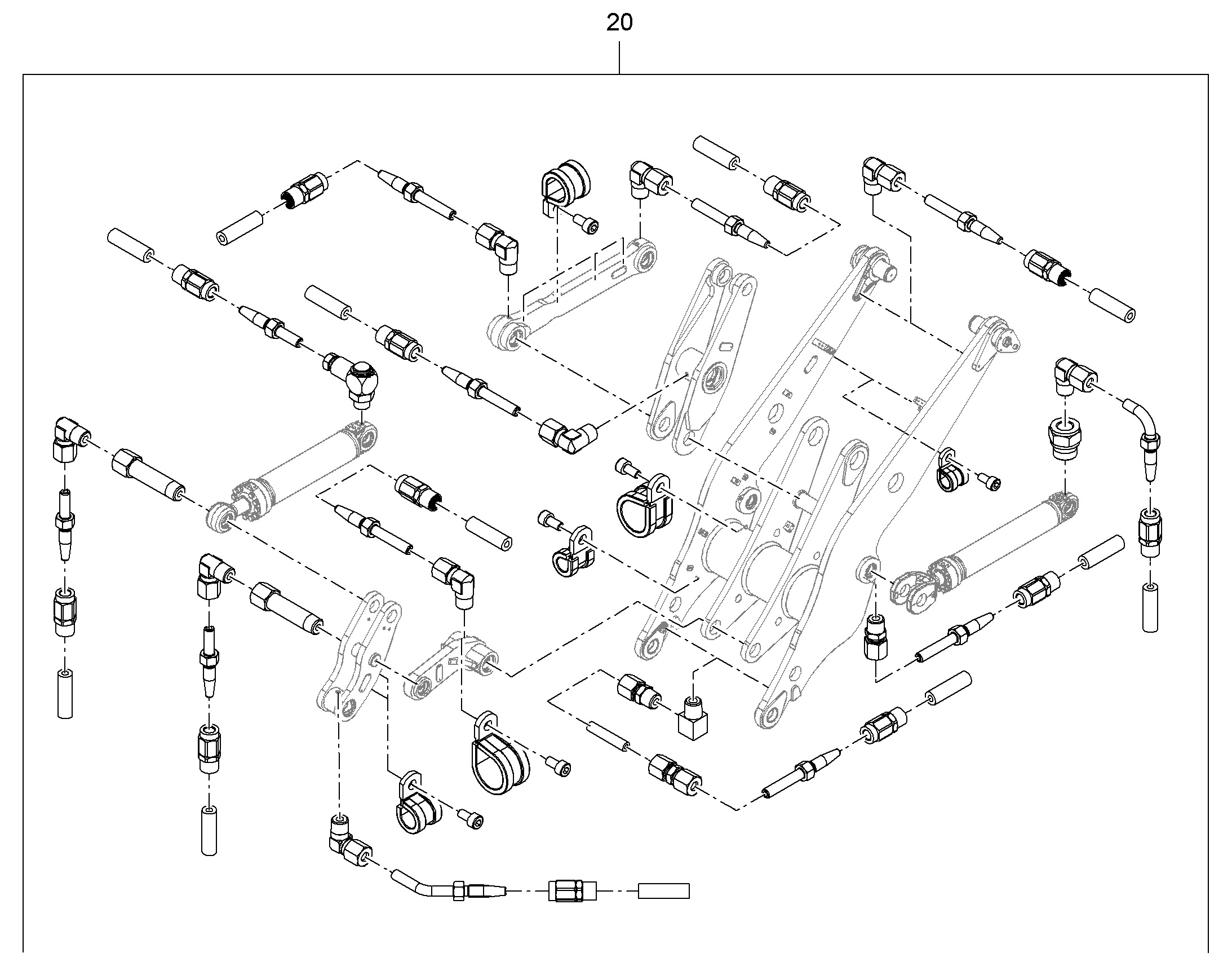 СМАЗОЧНЫЕ ЛИНИИ ПОДЪEМНИК 12225331 LIEBHERR