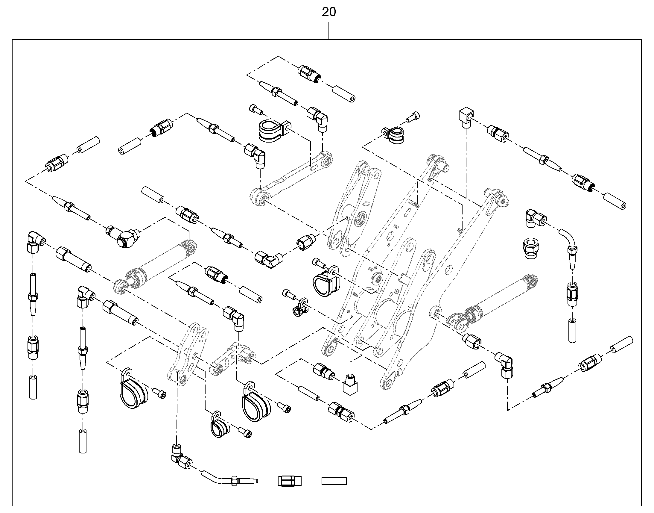 СМАЗОЧНЫЕ ЛИНИИ ПОДЪEМНИК 12225534 LIEBHERR