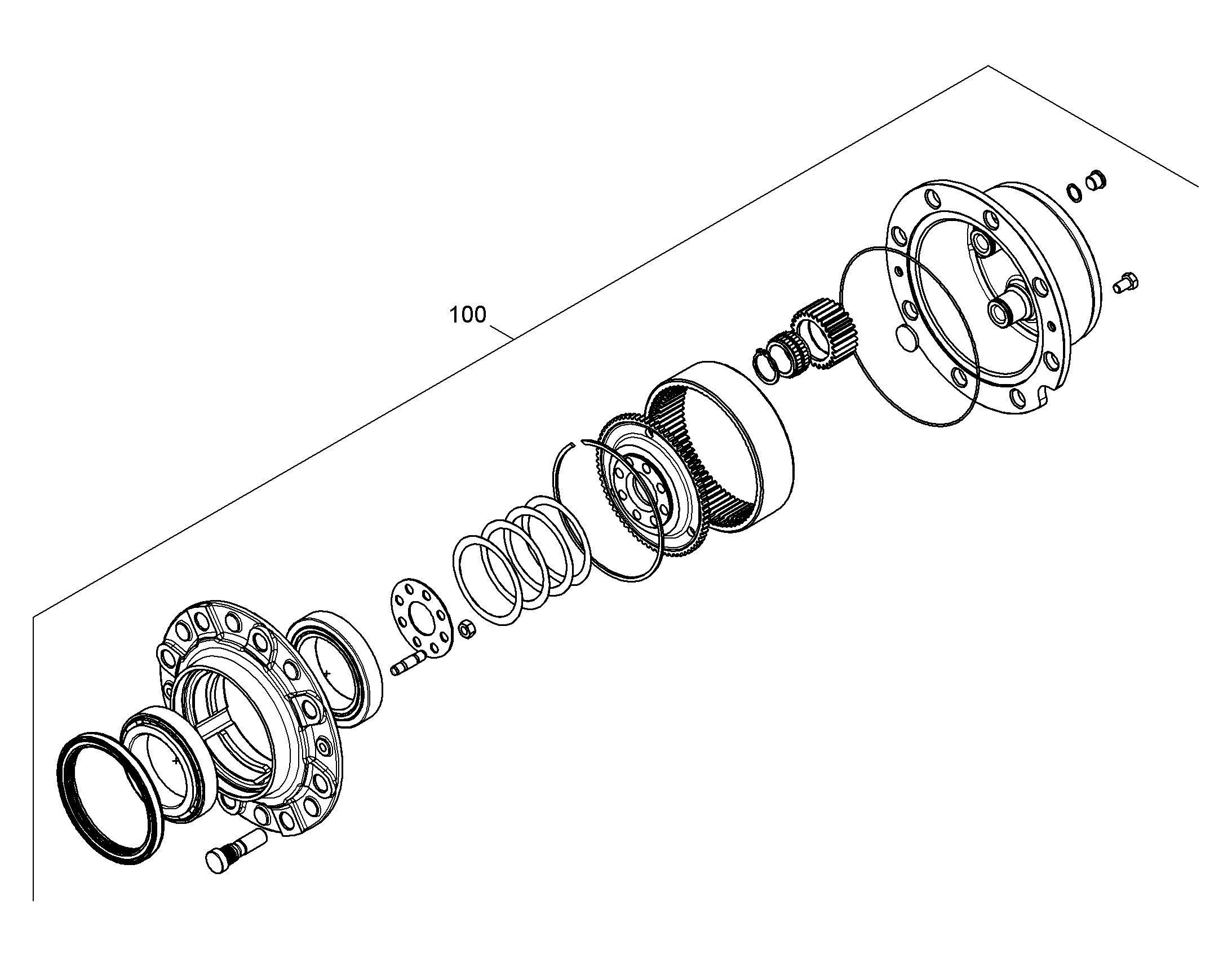 РЕМОНТНЫЙ КОМПЛЕКТ RADNABE 12224606 LIEBHERR