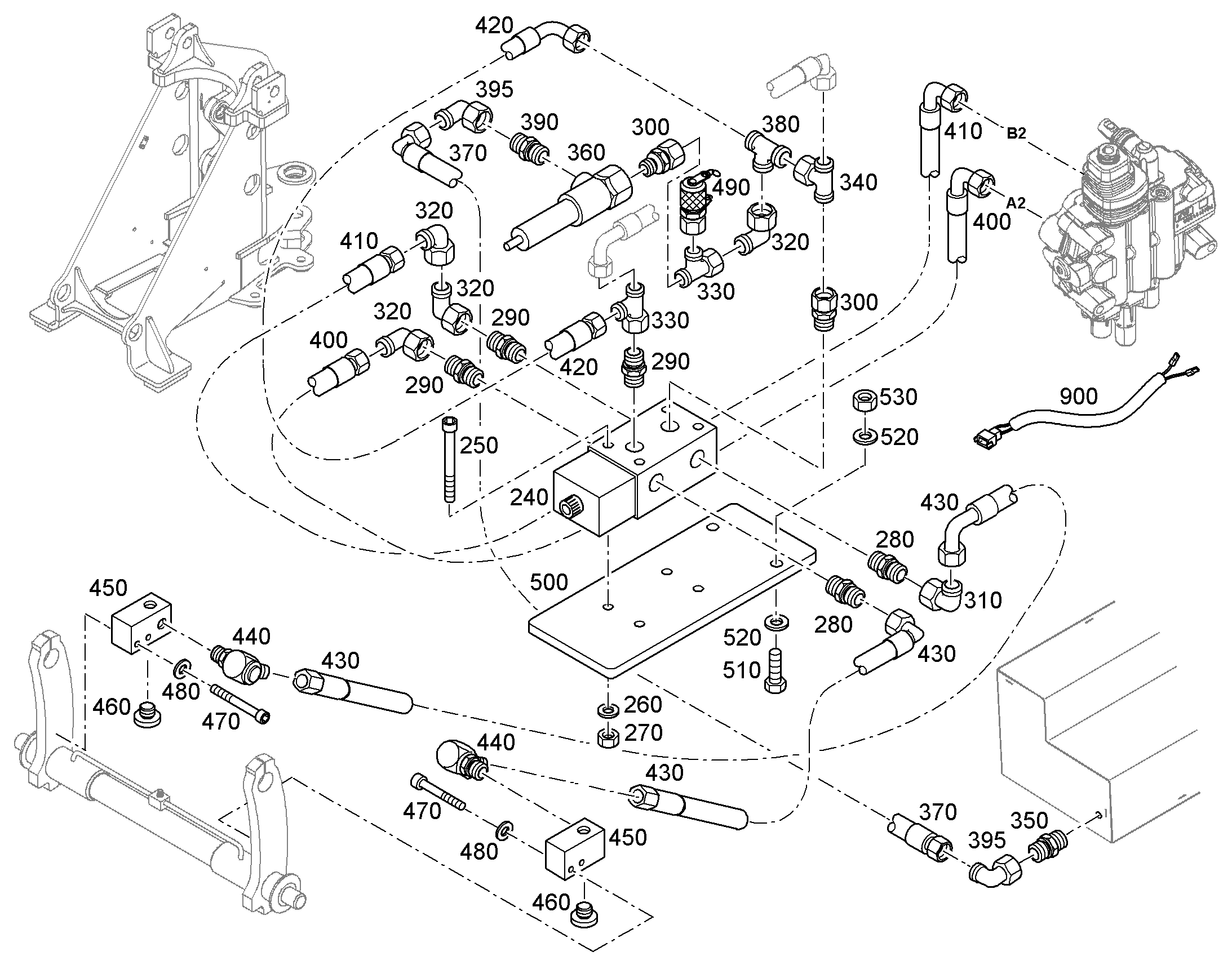 КРЕПЕЖ 12487414 LIEBHERR