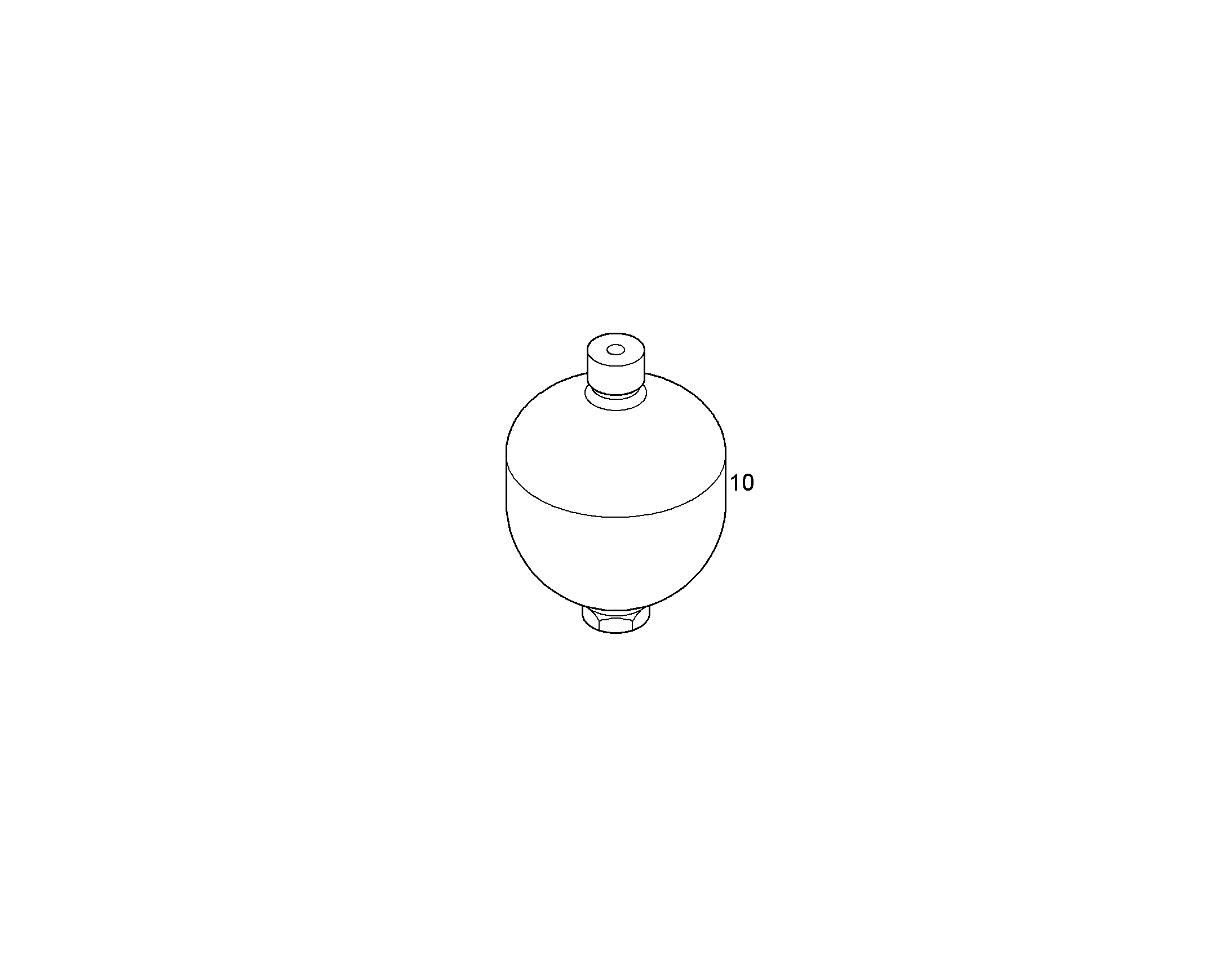 АККУМУЛЯТОР МЕМБРАННЫЙ 0,6l/280bar/25bar -40/+100°C A 11831423 LIEBHERR