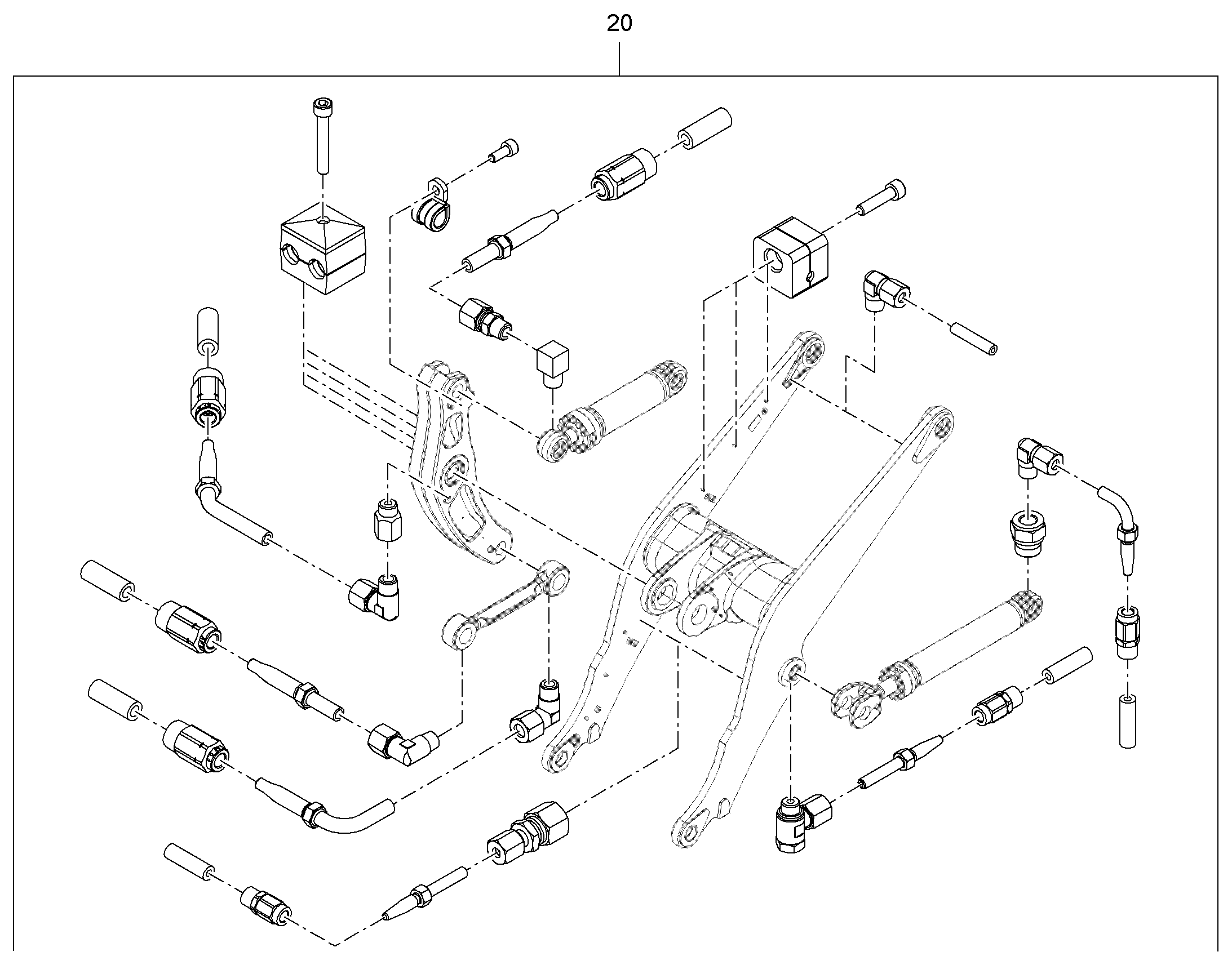 СМАЗОЧНЫЕ ЛИНИИ ПОДЪEМНИК 12206207 LIEBHERR