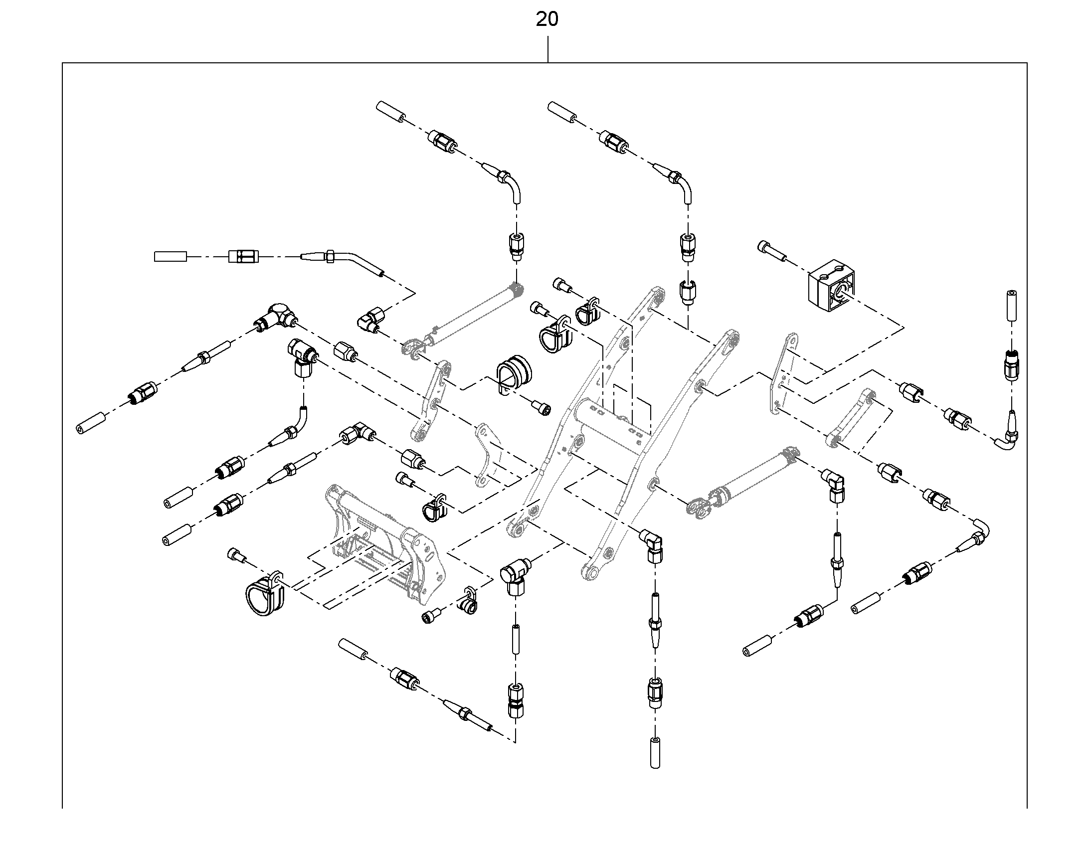 СМАЗОЧНЫЕ ЛИНИИ ПОДЪEМНИК 12229365 LIEBHERR