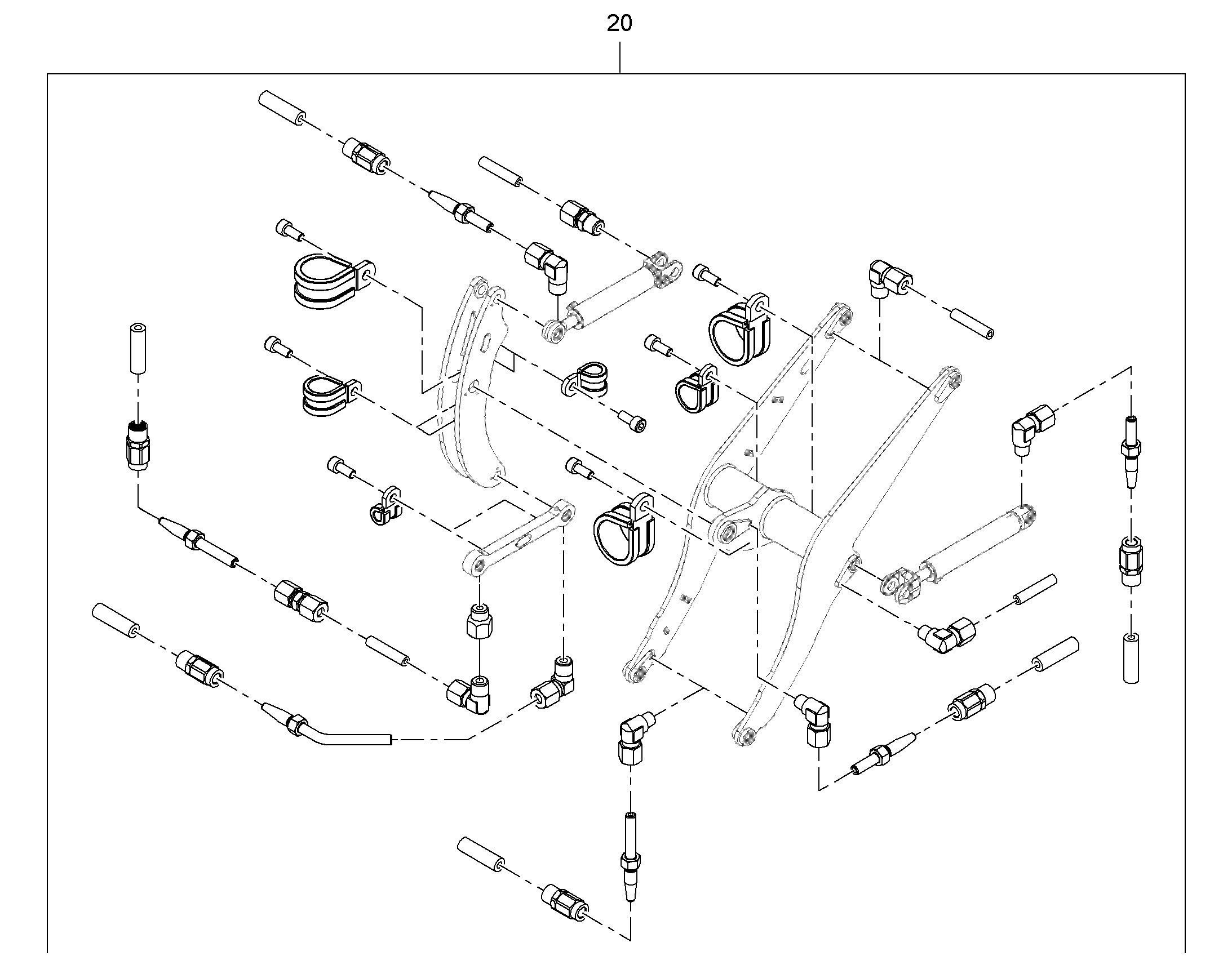 СМАЗОЧНЫЕ ЛИНИИ ПОДЪEМНИК 12231404 LIEBHERR