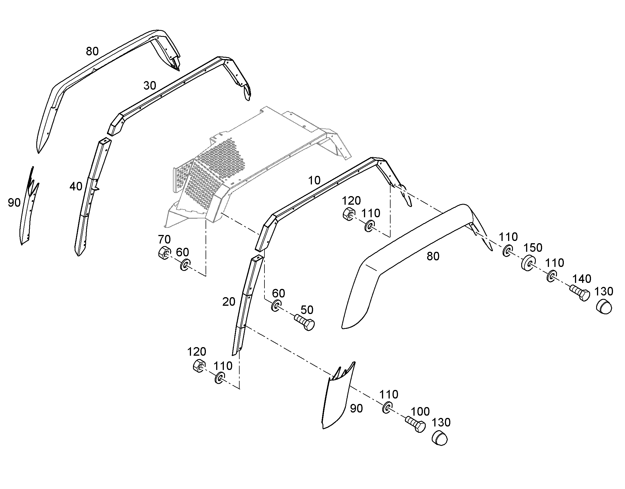 РАСПОР LINKS OBEN 12416630 LIEBHERR