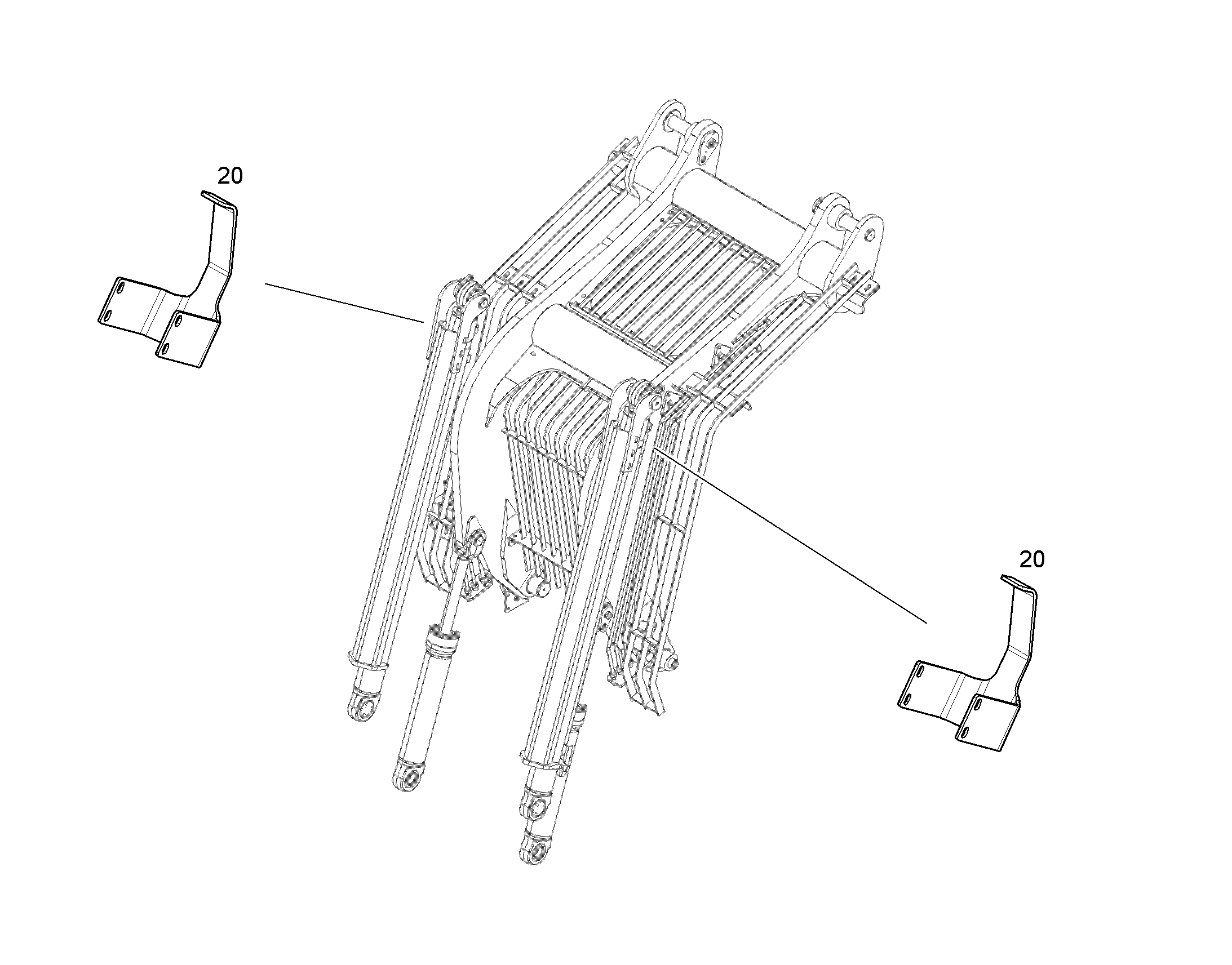 КРЕПЛЕНИЕ ТРАНСПОРТИРОВОЧНОЕ 12585420 LIEBHERR