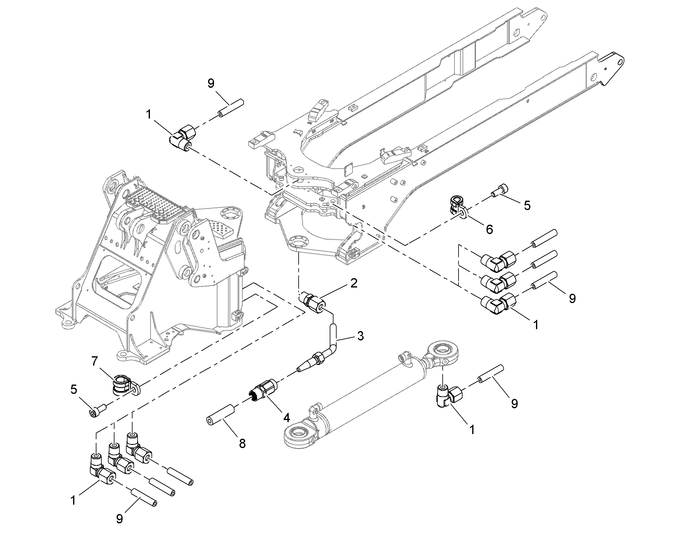 СКОБА ДЛЯ КРЕПЛЕНИЯ ТРУБЫ 6 11066947 LIEBHERR