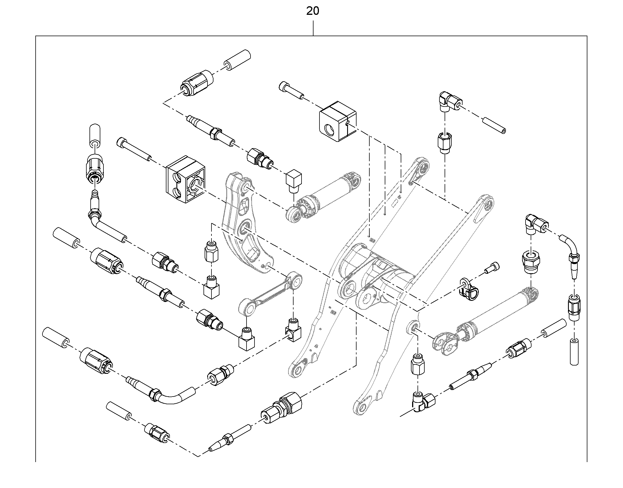 СМАЗОЧНЫЕ ЛИНИИ ПОДЪEМНИК 12234443 LIEBHERR